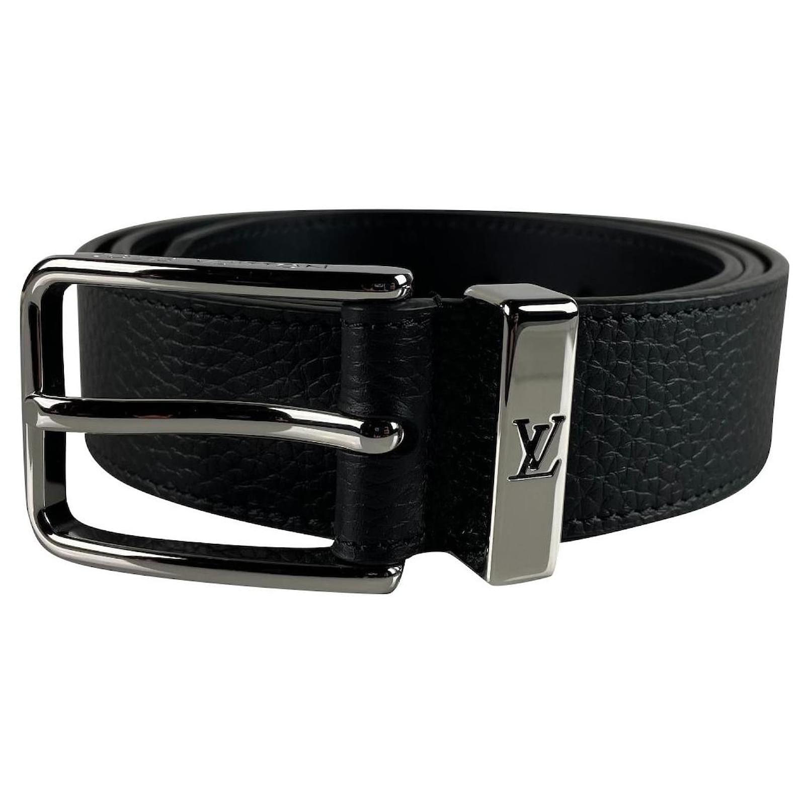 Louis Vuitton Pont Neuf Belt Black Leather ref.558349 - Joli Closet