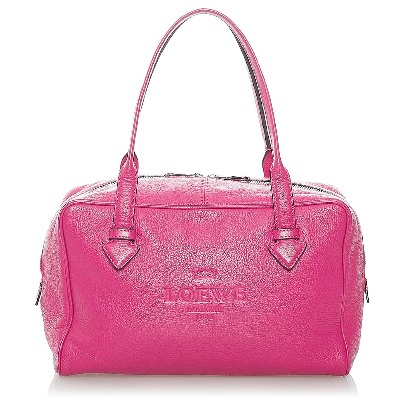 Loewe Pink Heritage Leather Tote Bag Pony-style calfskin ref.558377 ...