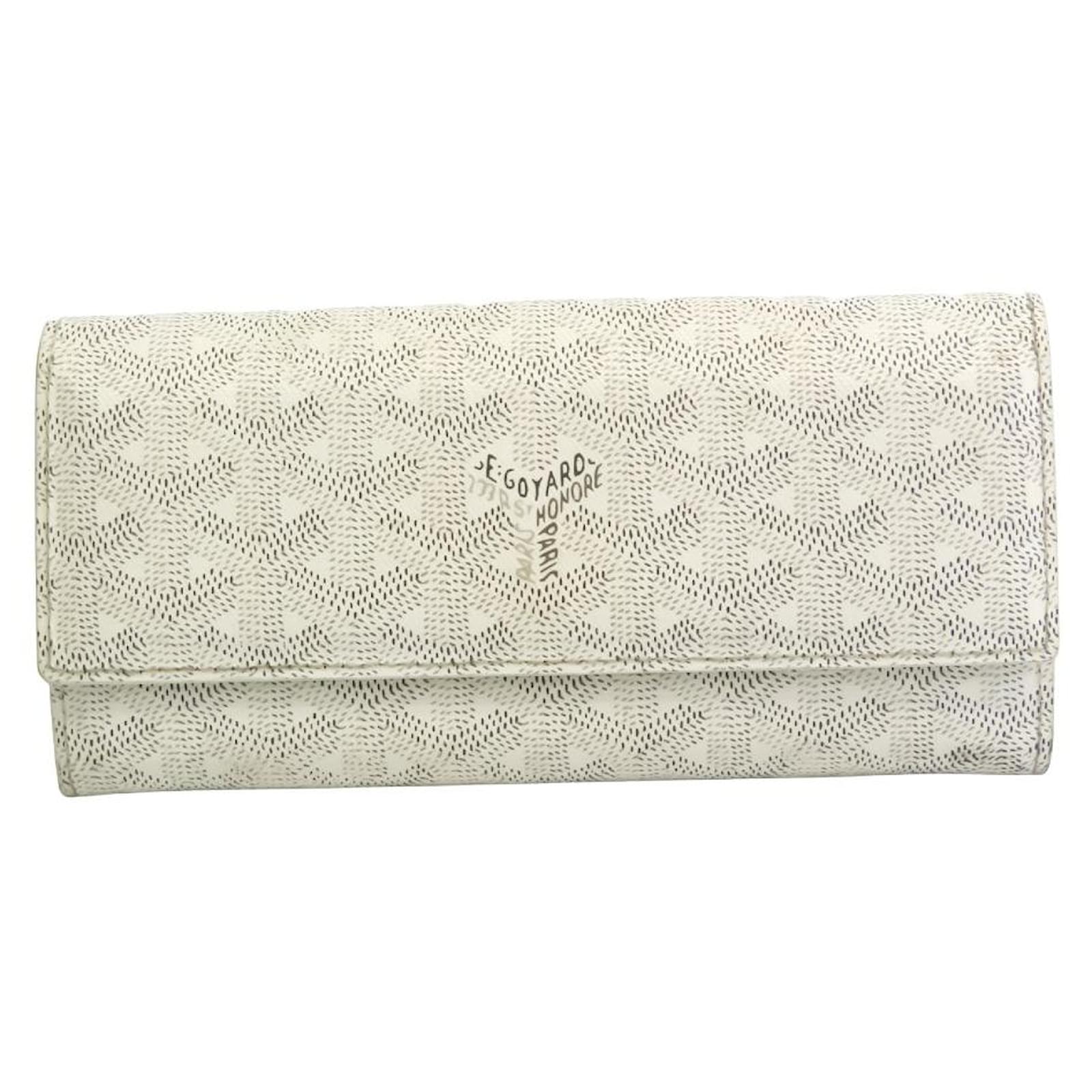 Goyard Wallet White Leather ref.473892 - Joli Closet