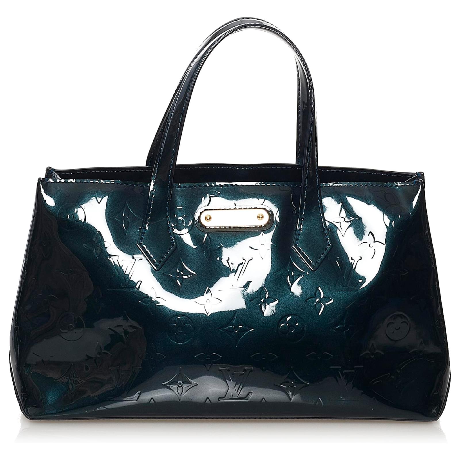 Louis VUITTON Wilshire Sac en cuir vernis vert