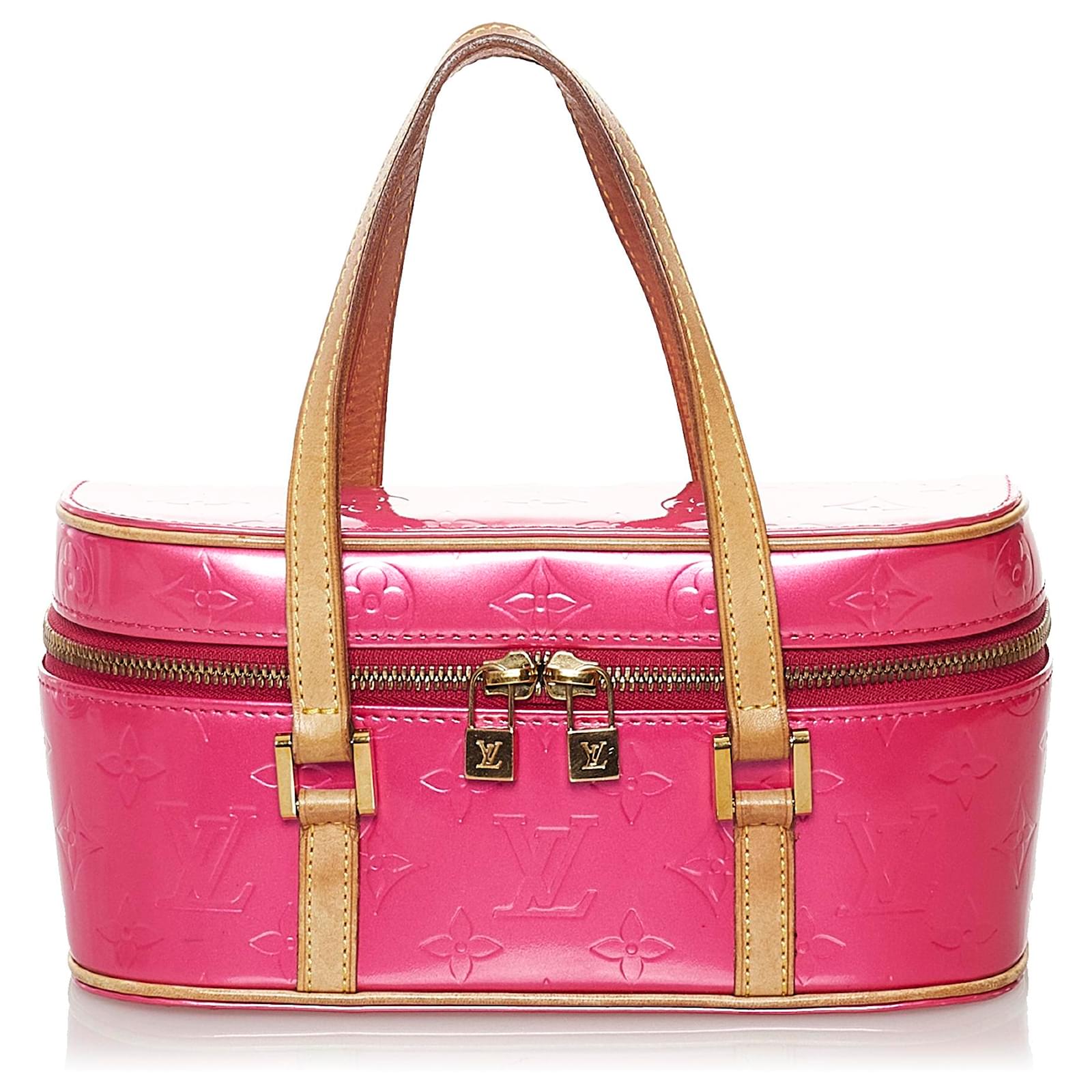 Louis Vuitton Pink Vernis Sullivan Horizontal PM Brown Leather Patent  leather ref.559178 - Joli Closet