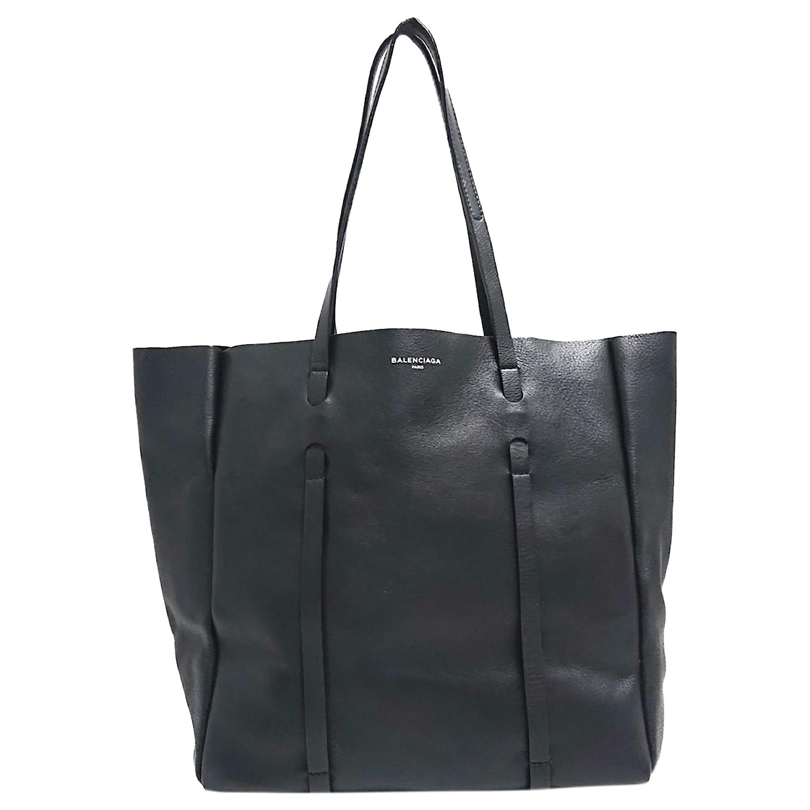 Balenciaga Black Everyday Tote Bag Leather Pony-style Calfskin Ref ...