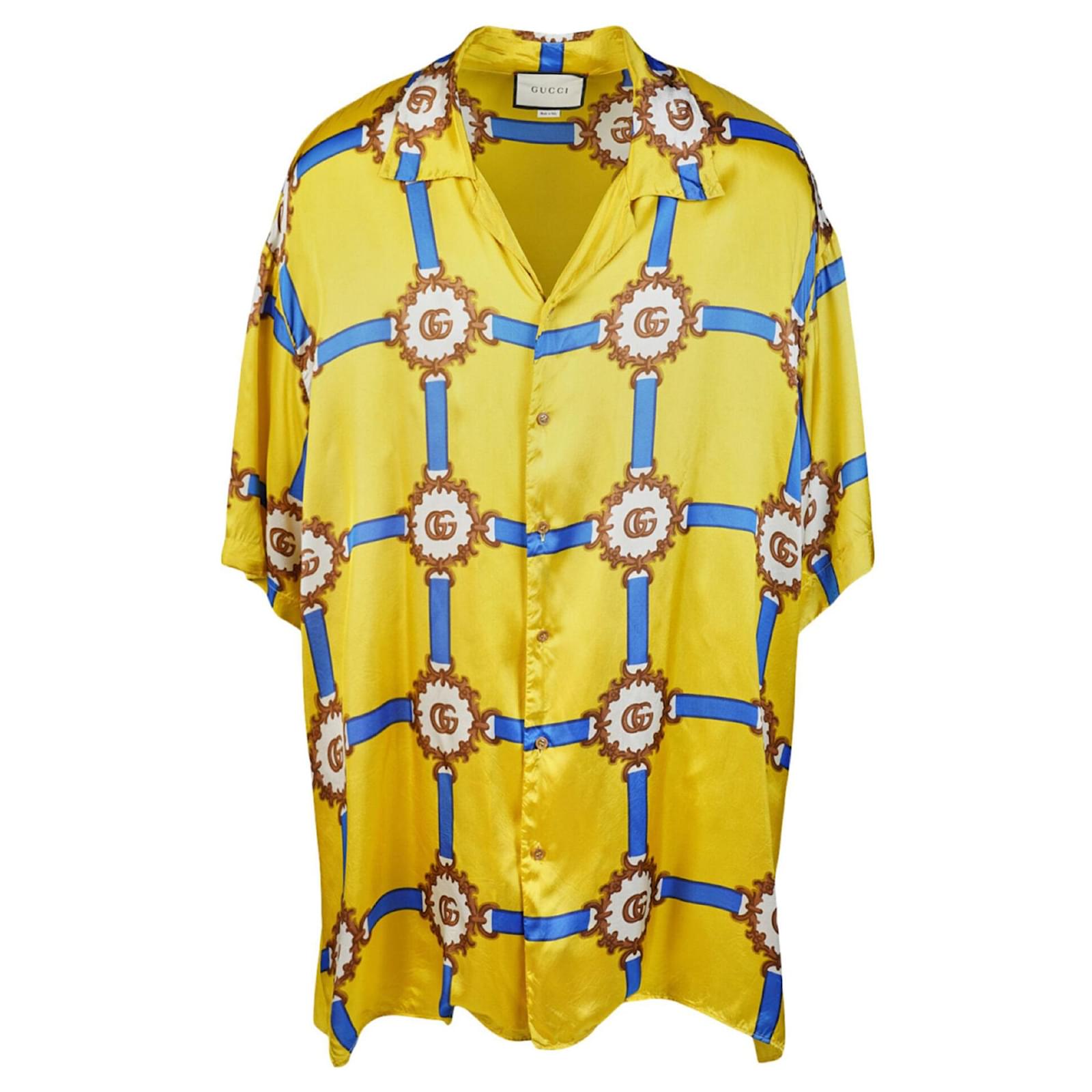 Gucci Harness Print Shirt Multiple colors Viscose Cellulose