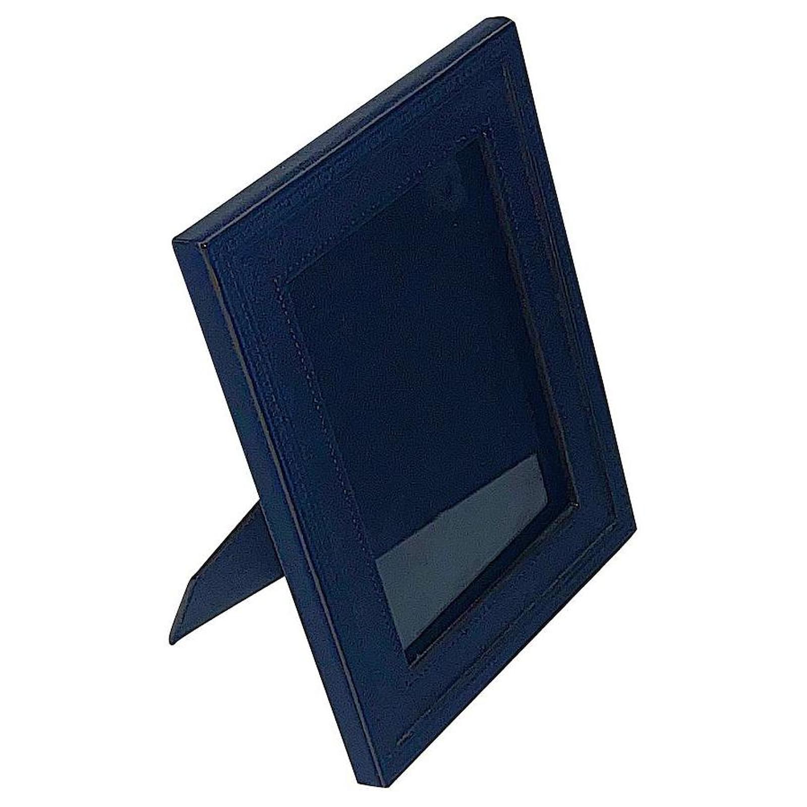 Louis Vuitton Limited Edition Monogram Border Taurillon Leather Picture  Frame Blue ref.561037 - Joli Closet