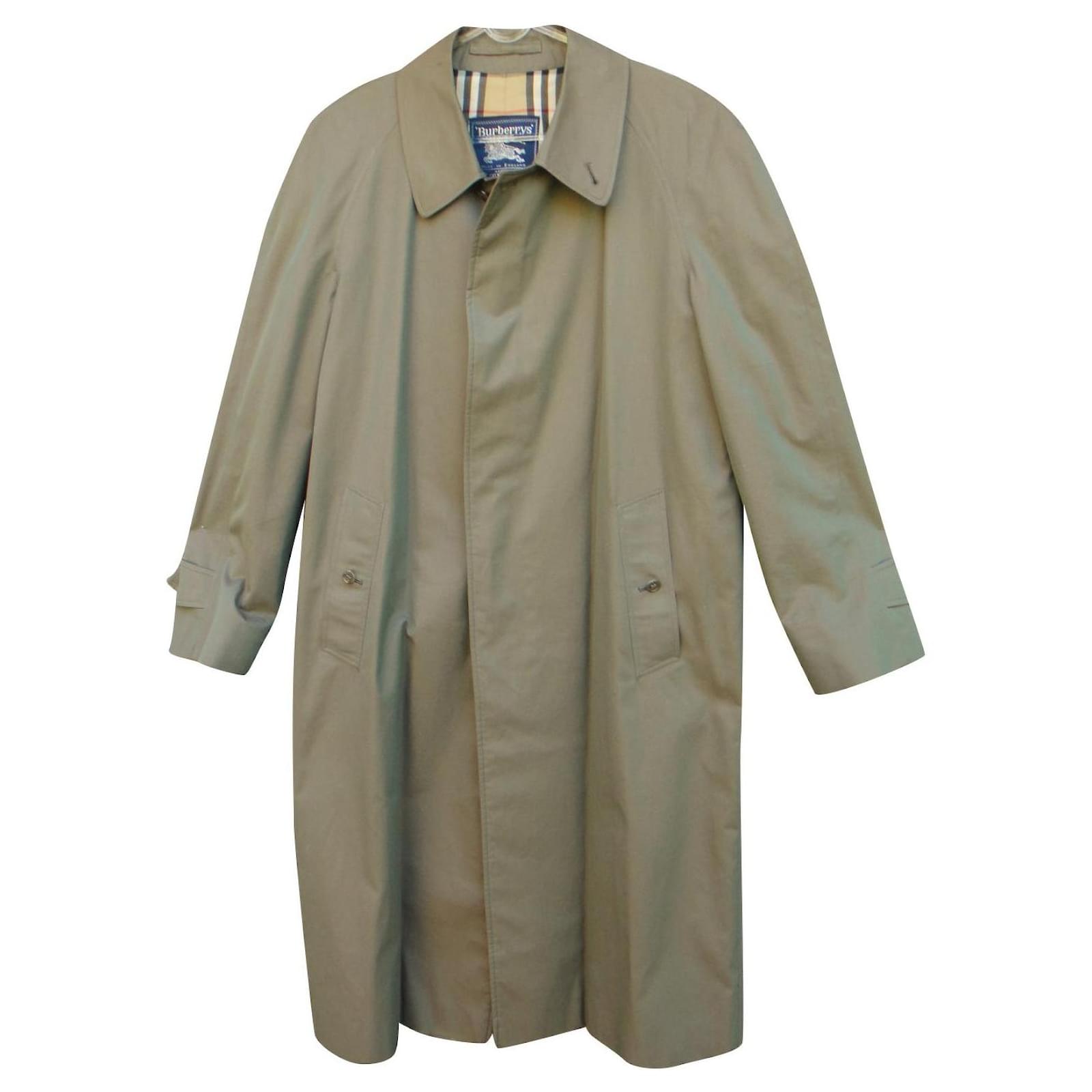 raincoat man Burberry vintage t Khaki Cotton ref.561323 - Joli