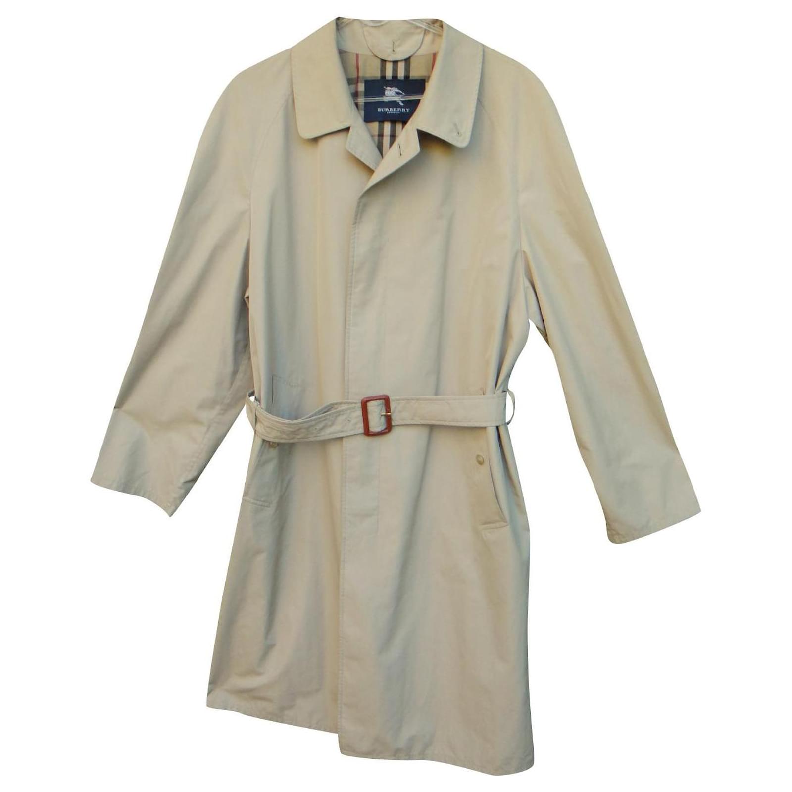 raincoat man Burberry vintage t 50 Beige Polyester  - Joli Closet