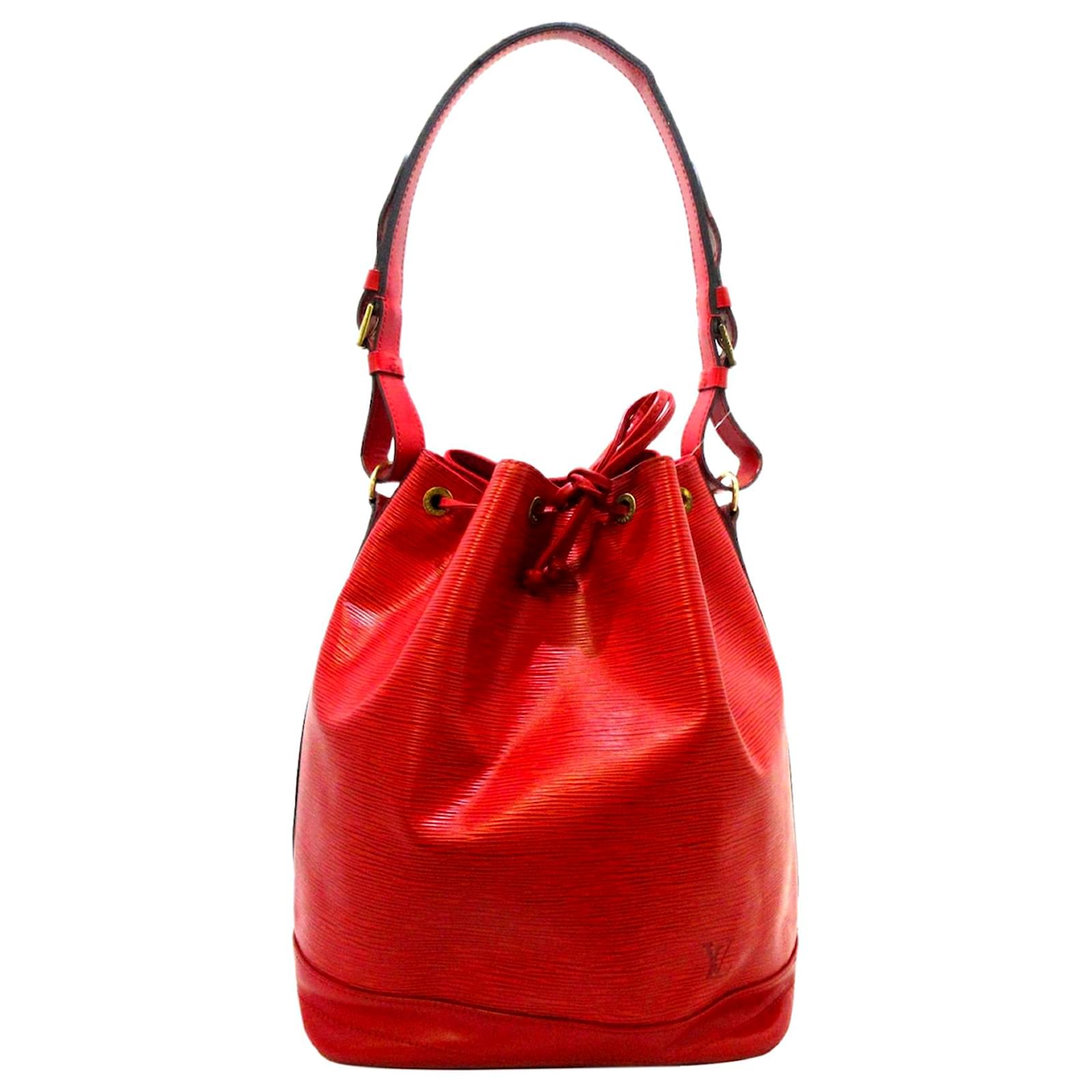 Louis Vuitton Red Epi Noe Leather ref.561459 - Joli Closet