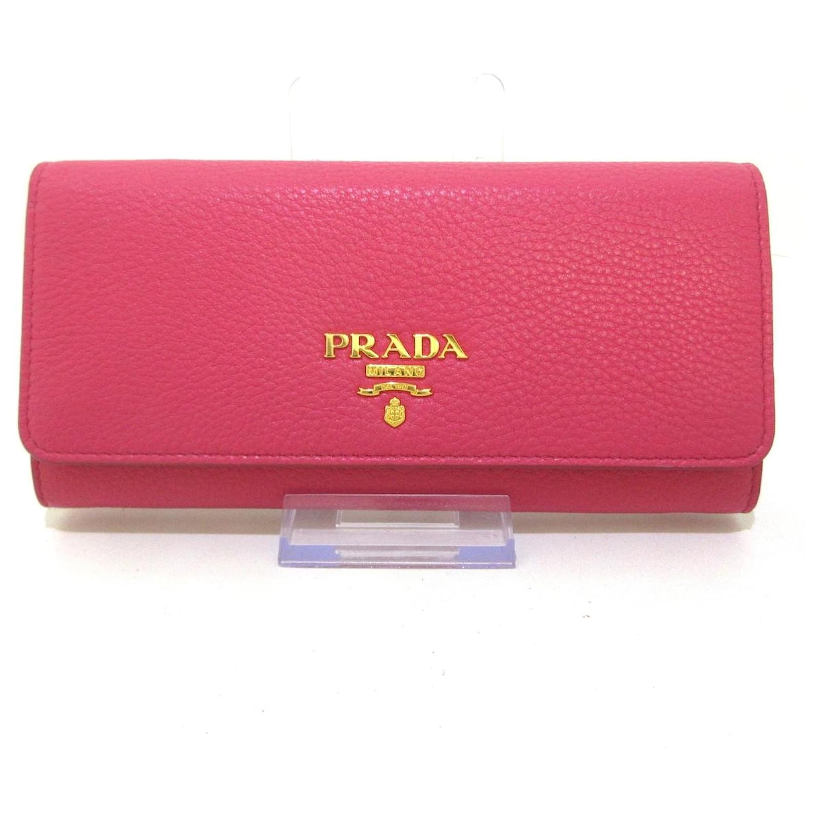 PRADA wallet Pink Leather ref.561525 Joli Closet
