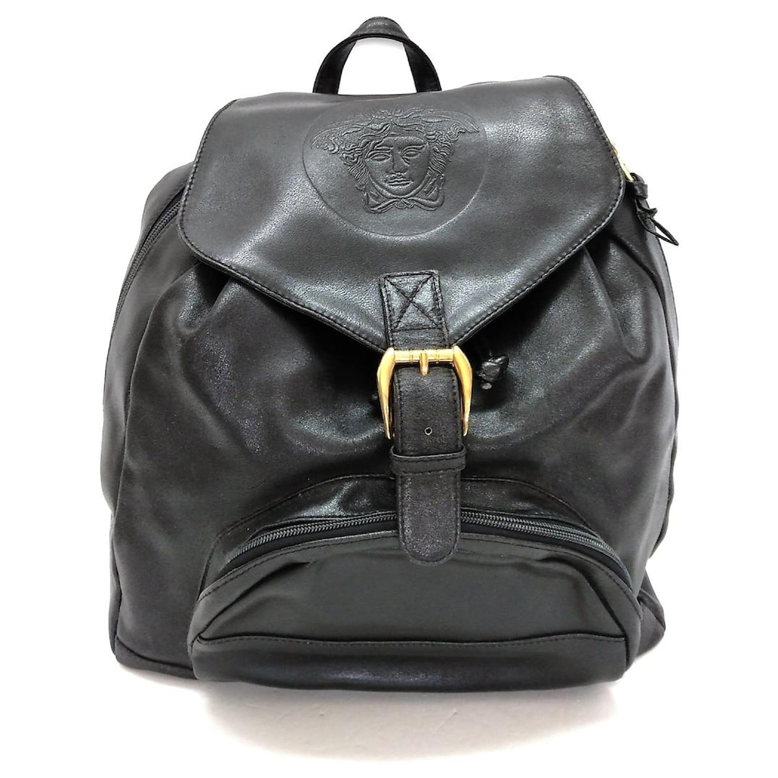 Versace Backpack Black Leather ref.561701 - Joli Closet