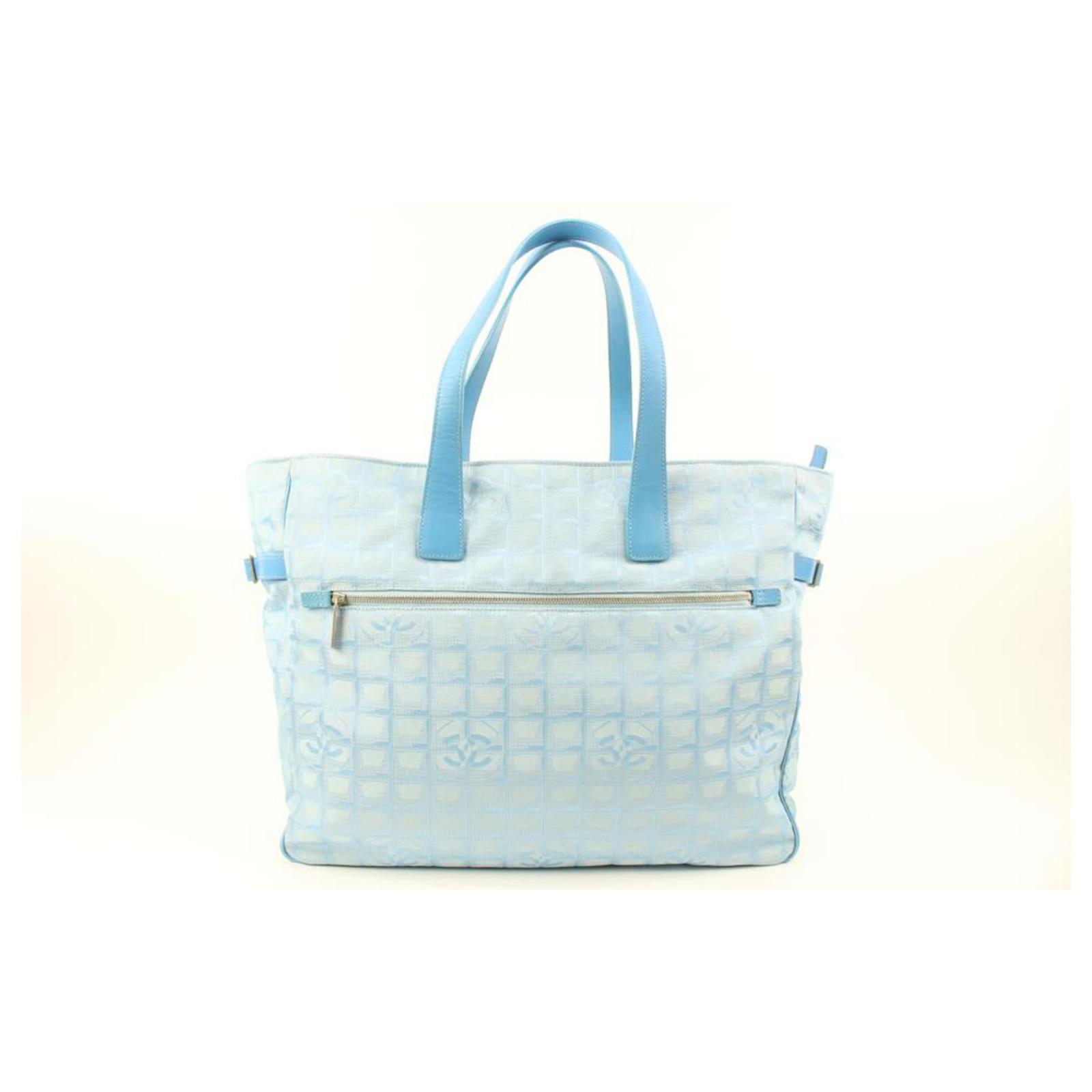 Chanel Large Blue New Line Shopper Tote GM Bag Leather ref.562510 - Joli  Closet