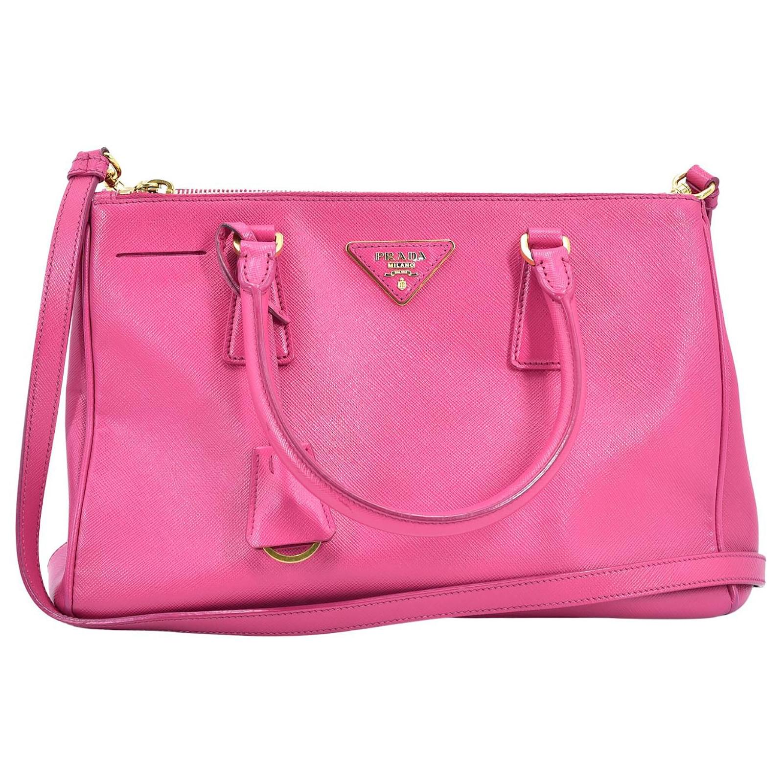 Prada Saffiano Pink Pony-style calfskin ref.562626 - Joli Closet