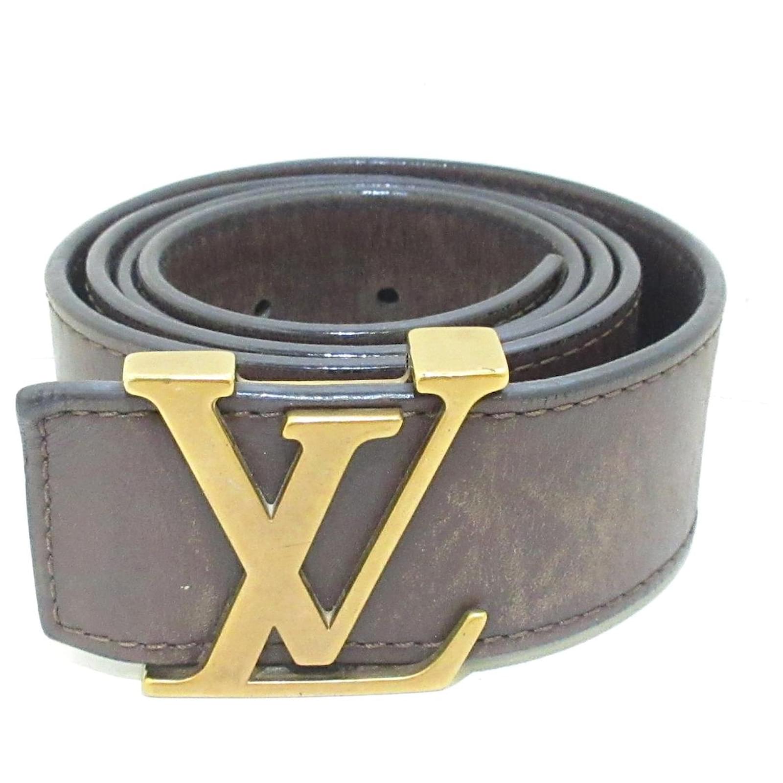 Louis Vuitton Belt Golden Leather ref.563270 - Joli Closet