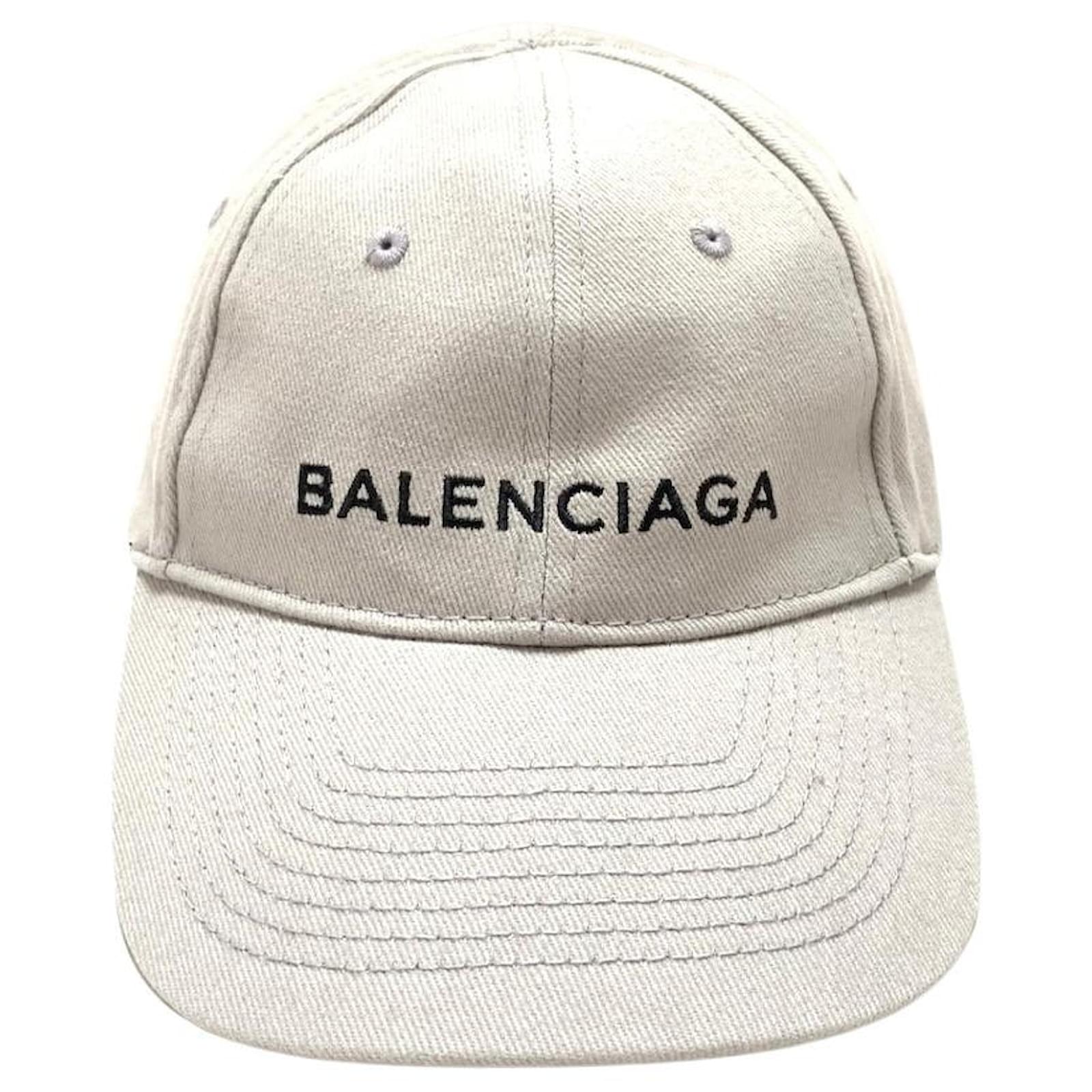 Balenciaga Hat Beige Cotton ref.563372 - Joli Closet