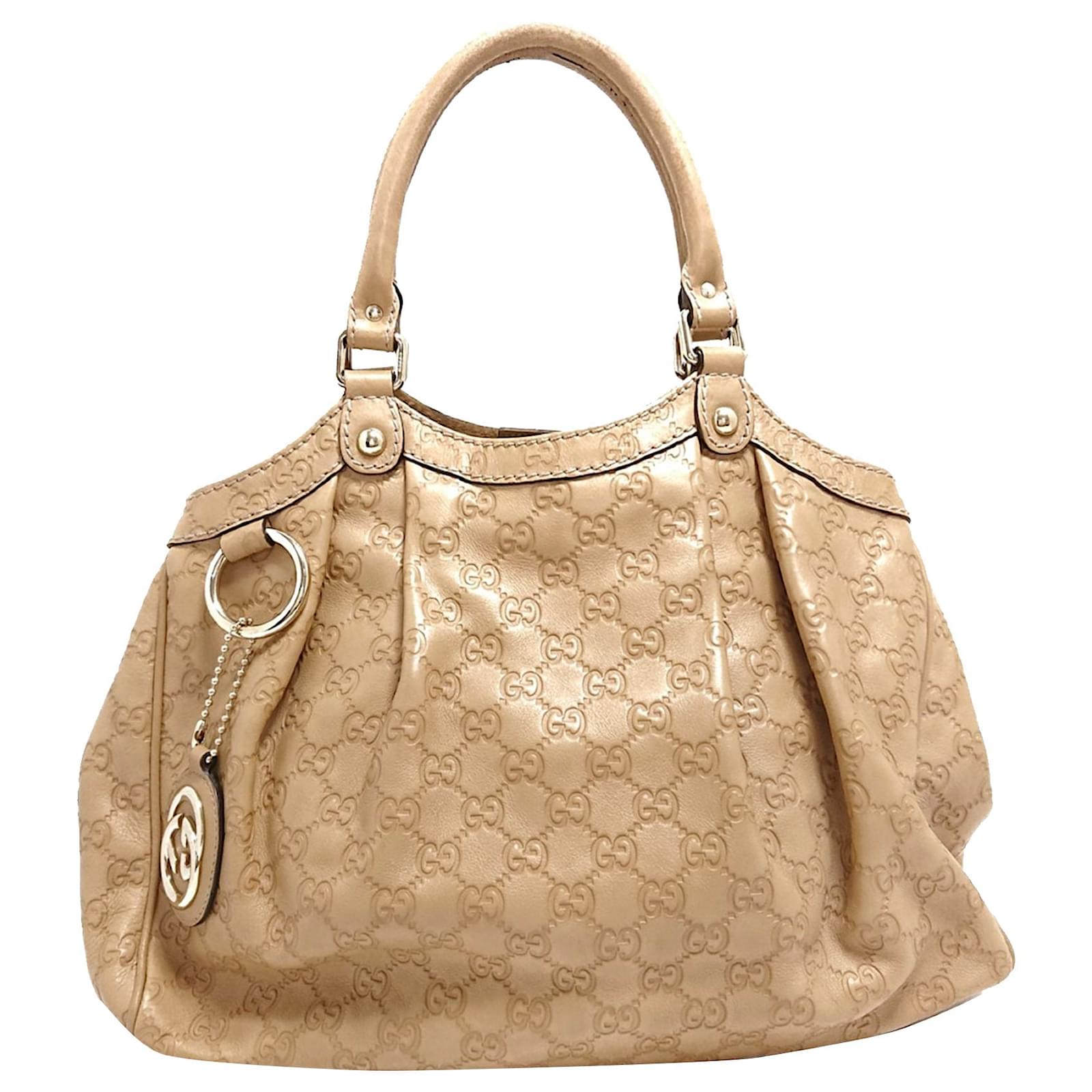 Gucci Brown Guccisima Sukey Tote Bag Light brown Leather Pony-style ...