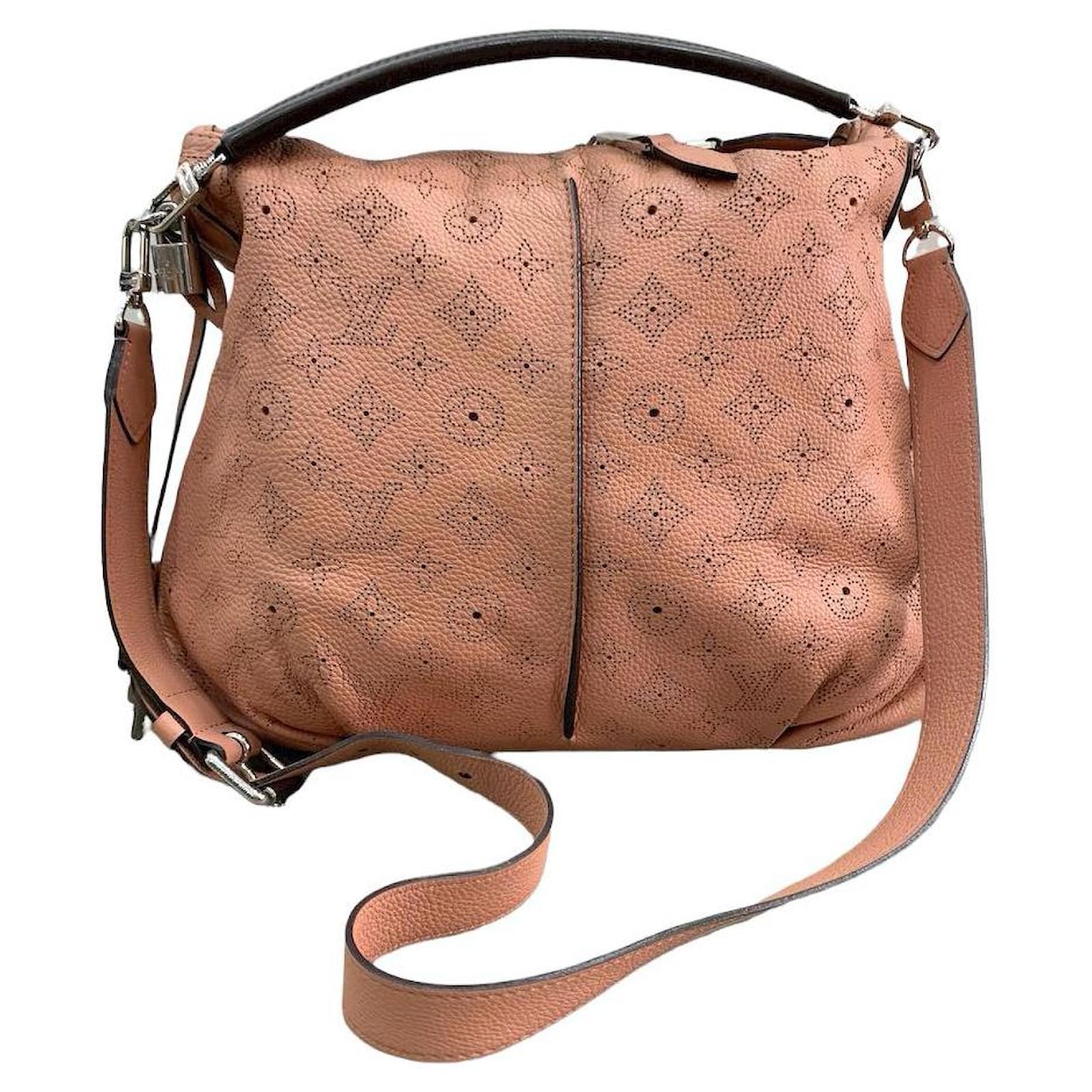 Louis Vuitton Selene PM Mahina Leather Tote Shoulder Bag