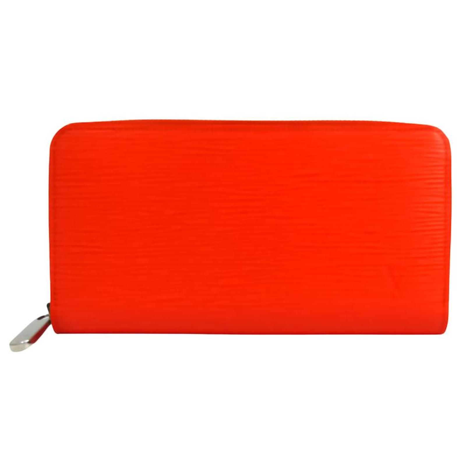 Louis Vuitton - Authenticated Zippy Wallet - Leather Orange for Women, Good Condition