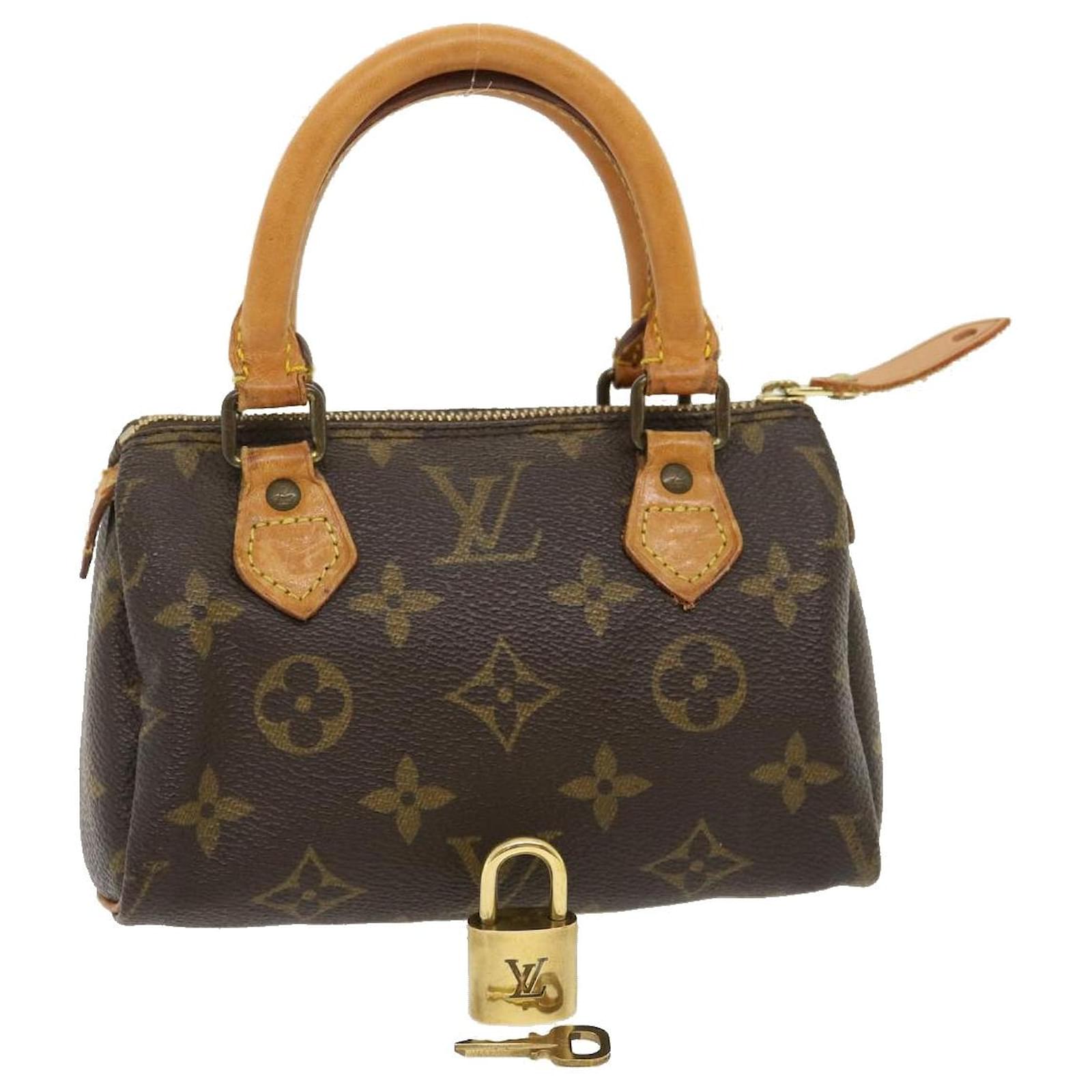 Louis Vuitton Mini Speedy Brown Cloth ref.564043 - Joli Closet