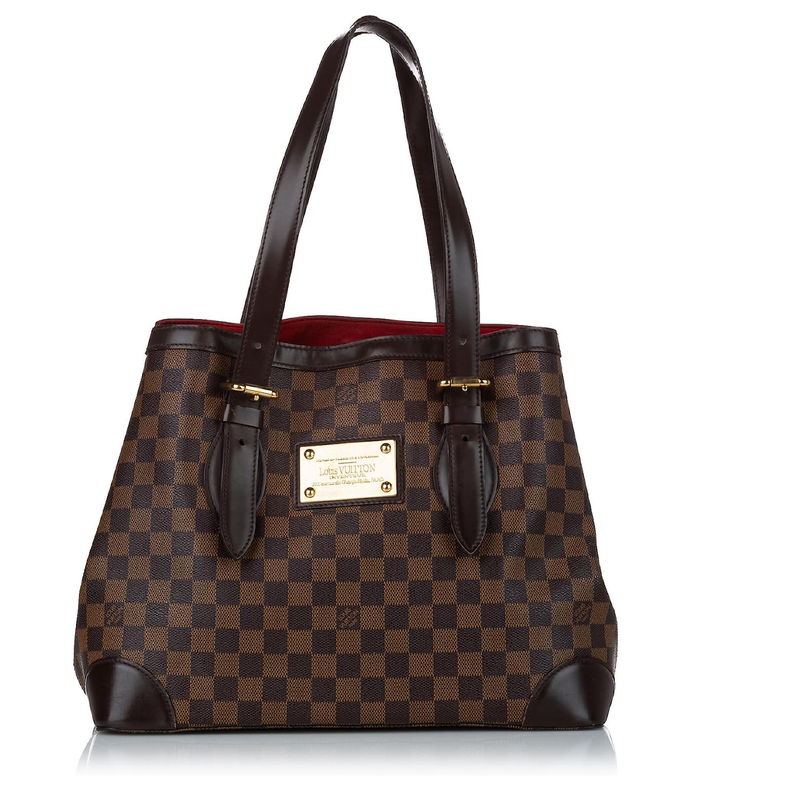 Louis Vuitton Damier Hampstead MM Tote Bag N51204 Brown