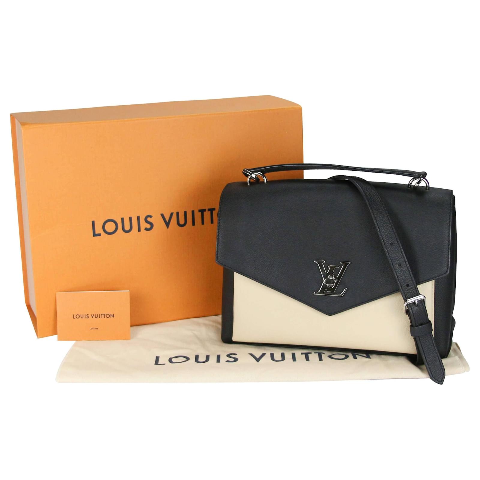 Louis Vuitton Lockme Mylockme Satchel, Black, One Size