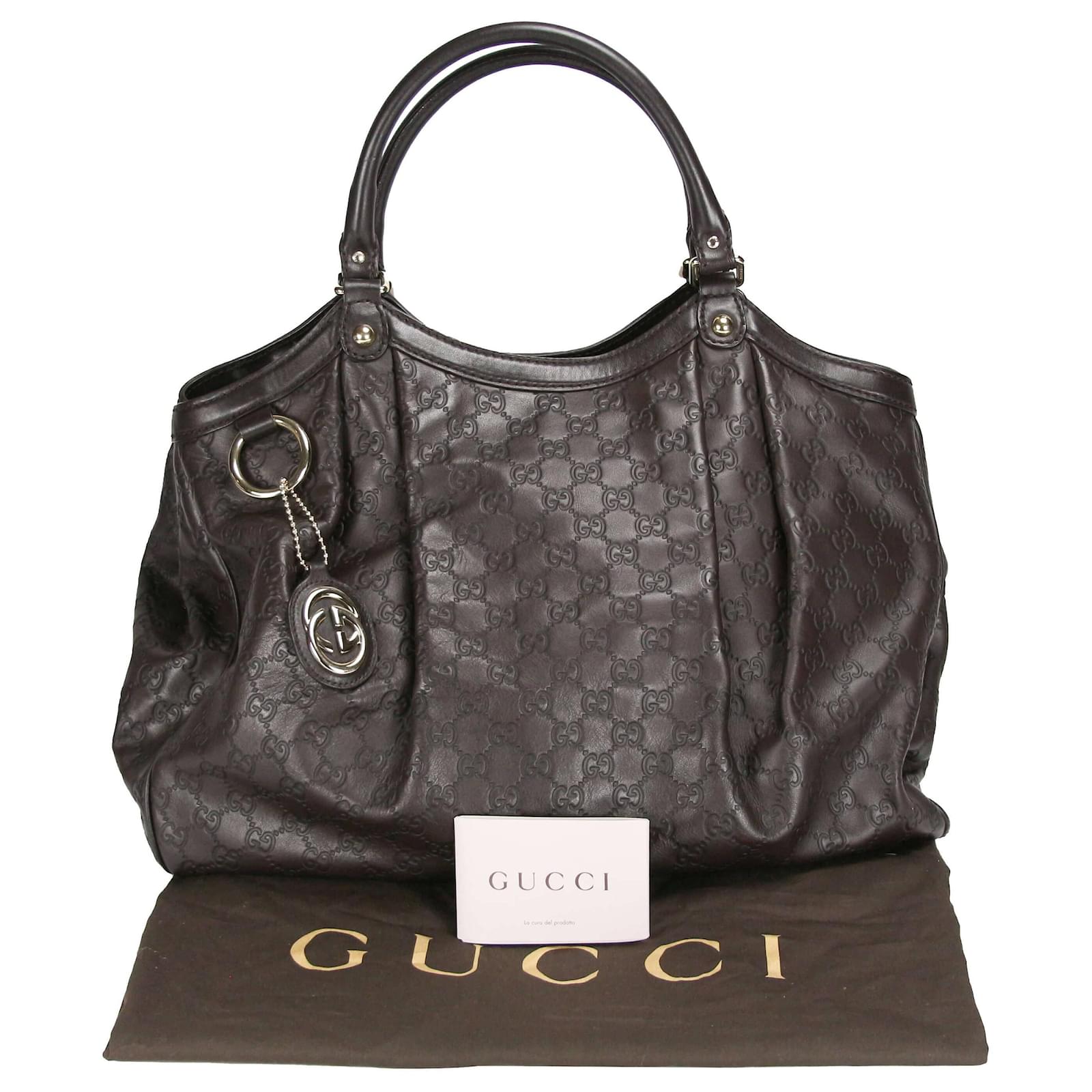 Gucci Sukey Tote Braunes Guccissima Leder