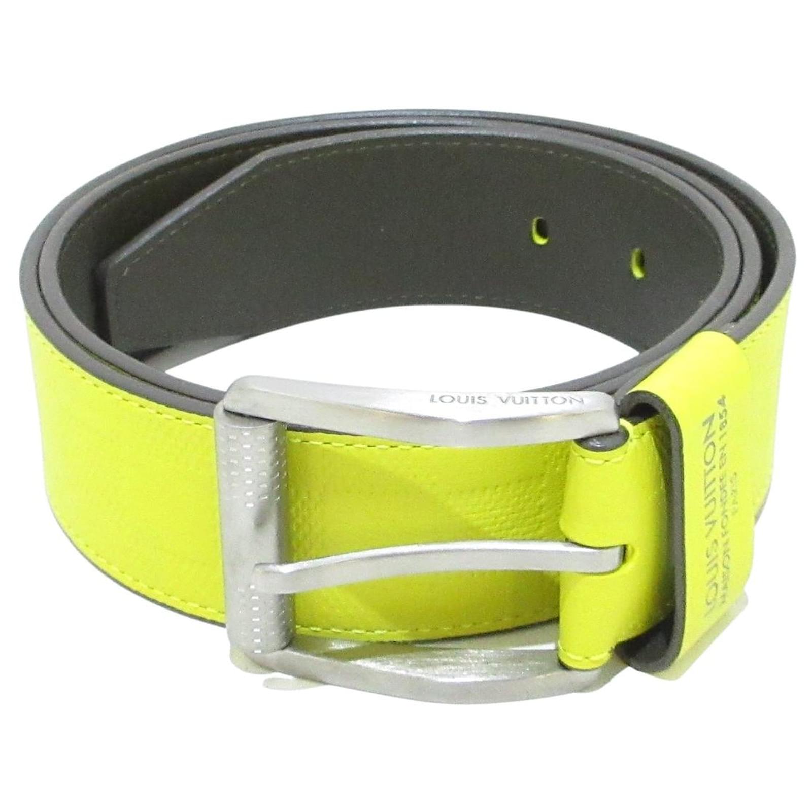 Louis Vuitton Belt Yellow Leather ref.564684 - Joli Closet
