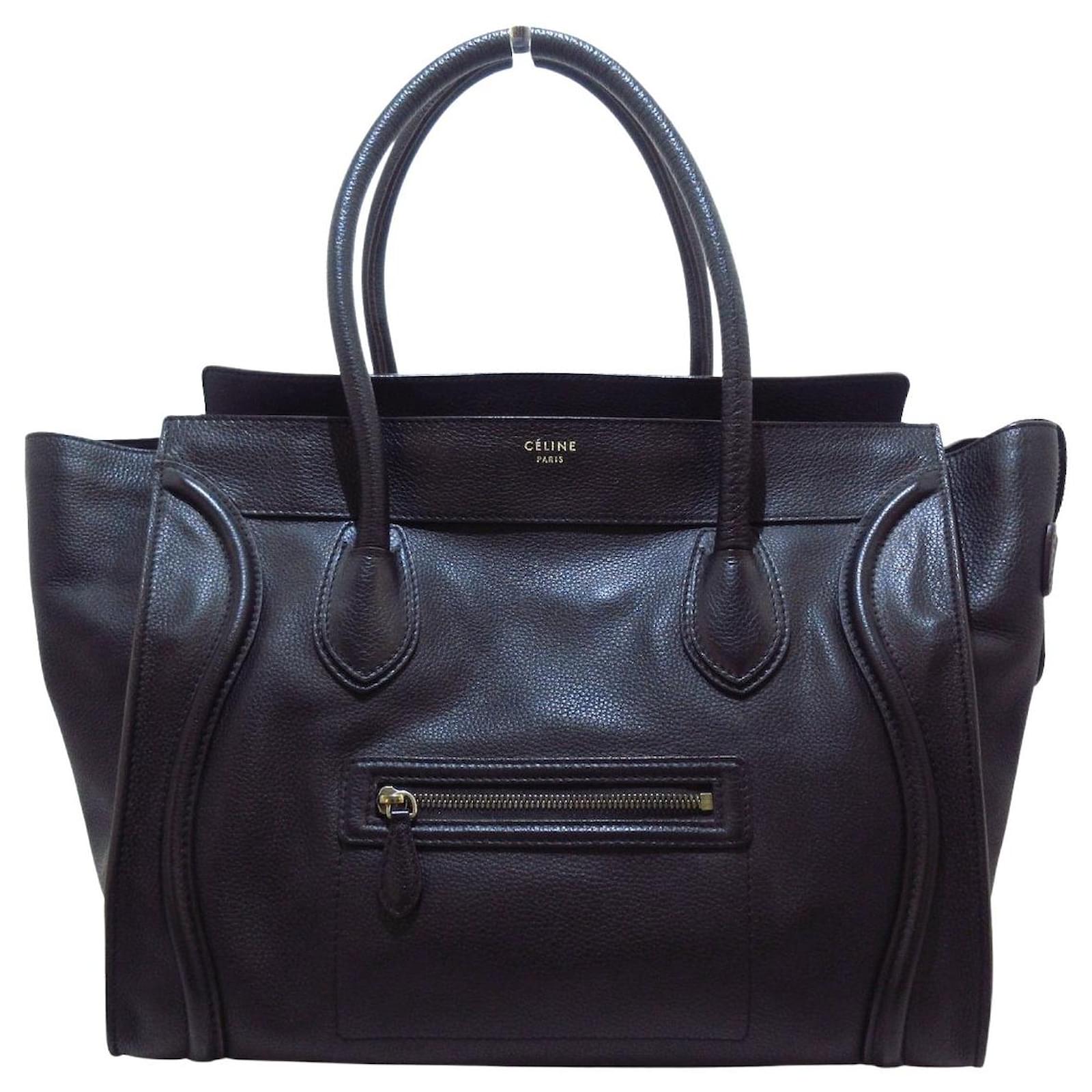 Céline Luggage Black Leather ref.564998 Joli Closet