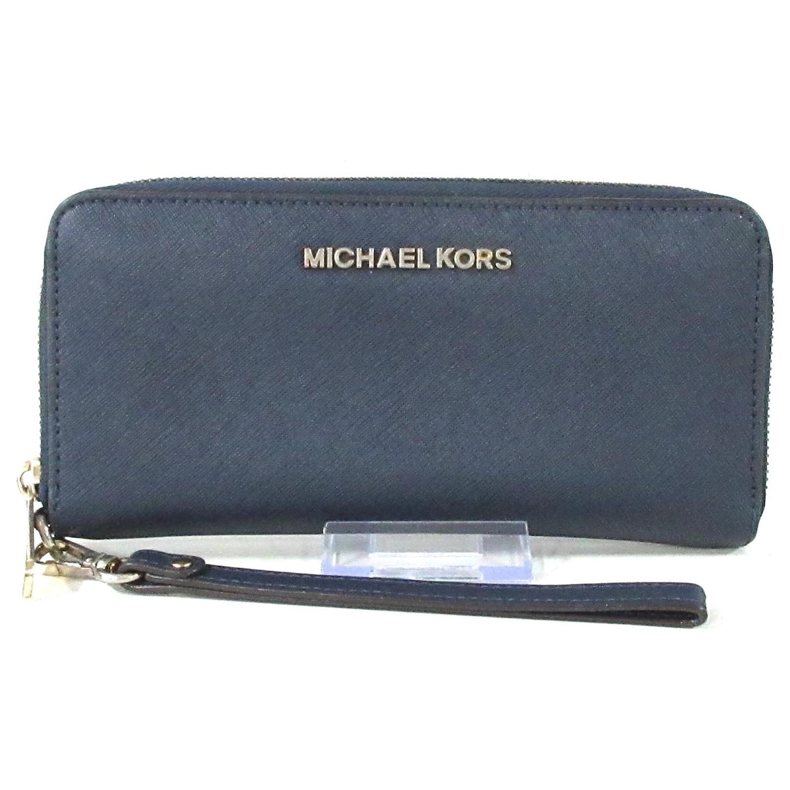 Michael Kors wallet Navy blue Leather  - Joli Closet