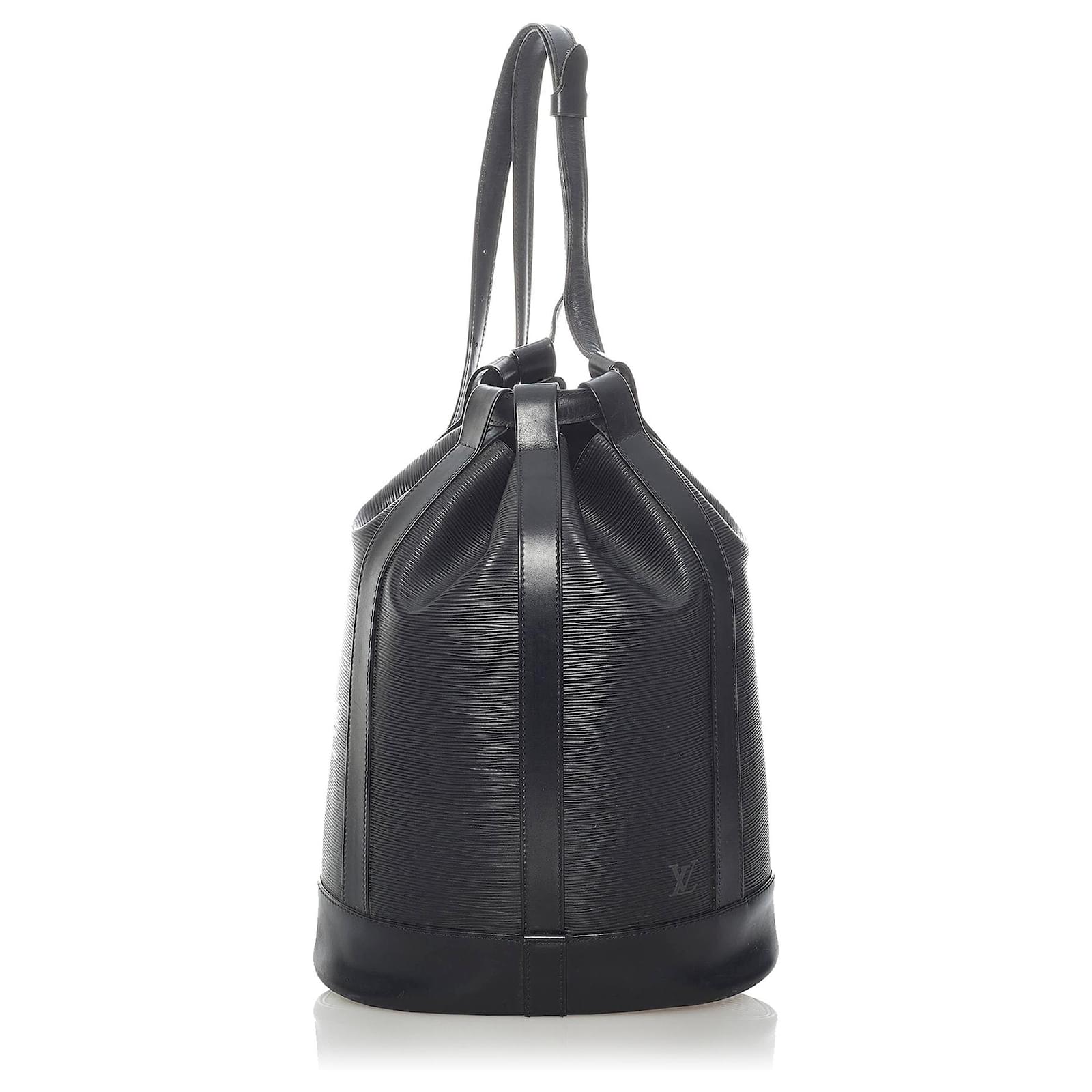 LOUIS VUITTON Black Epi Leather Randonnee PM Bag