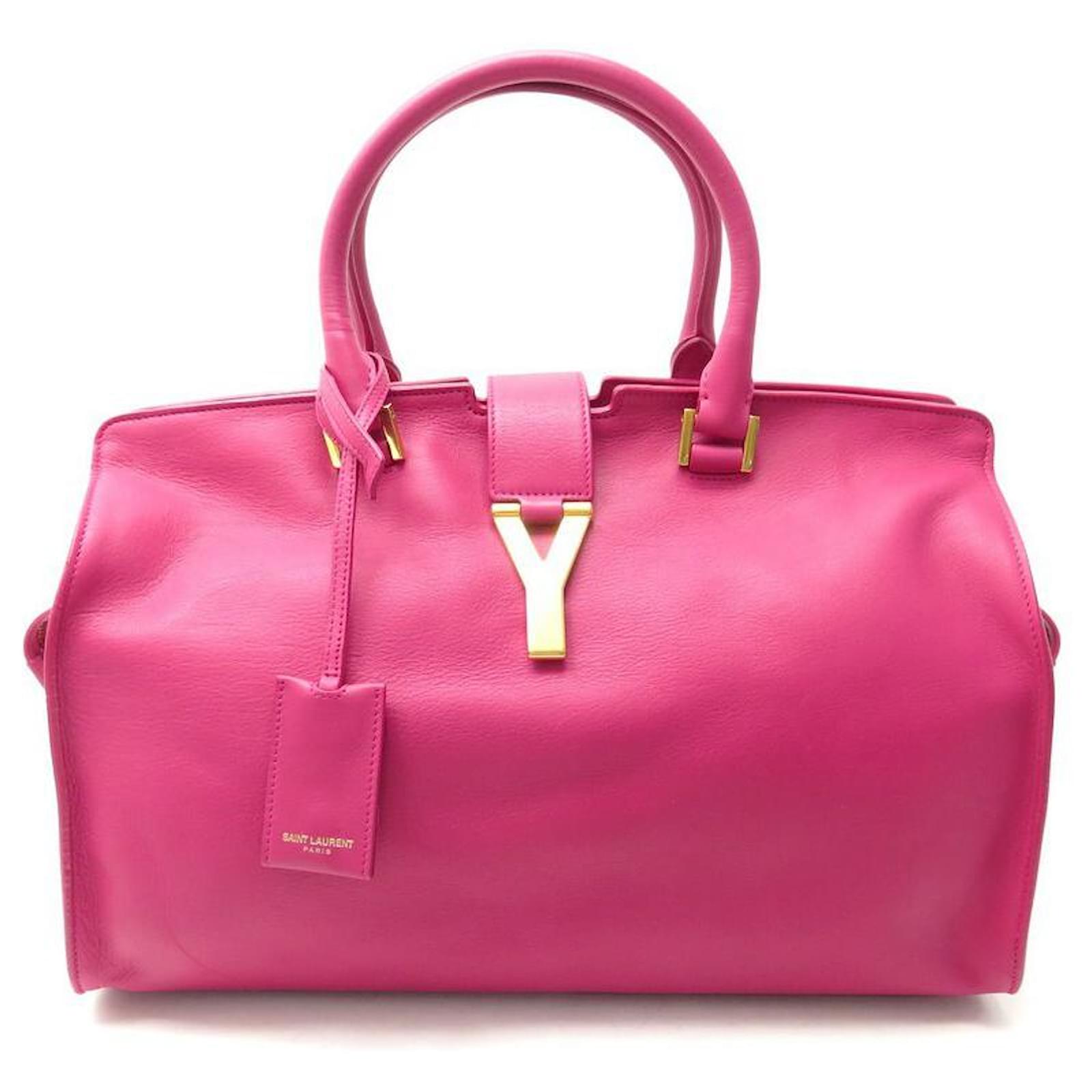 HANDBAG YVES SAINT LAURENT CABAS LINE Y CHYC M 311208 FUSHIA