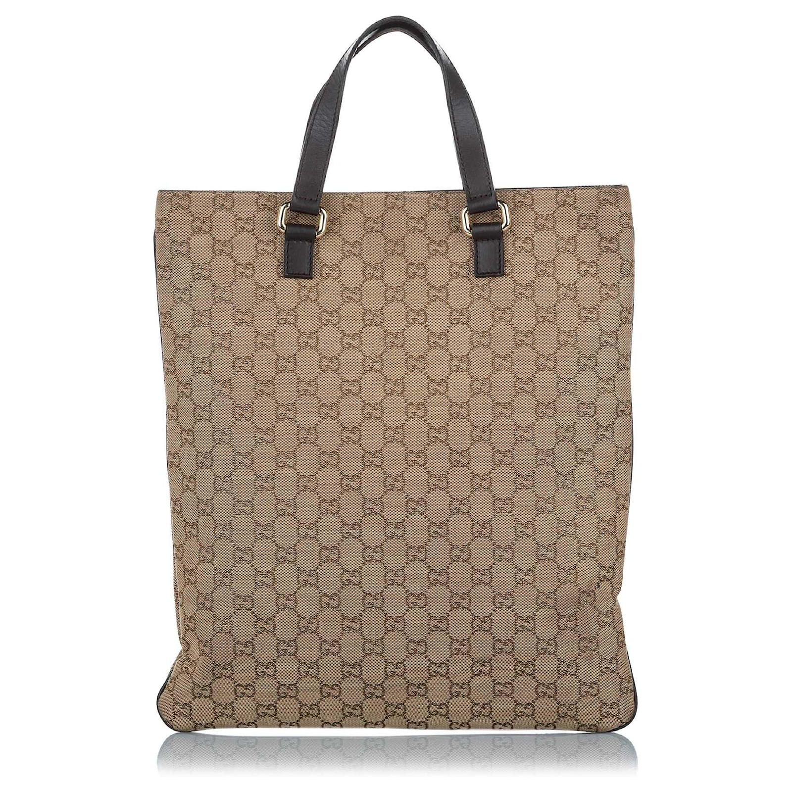 Gucci Button Closure Tote Bags