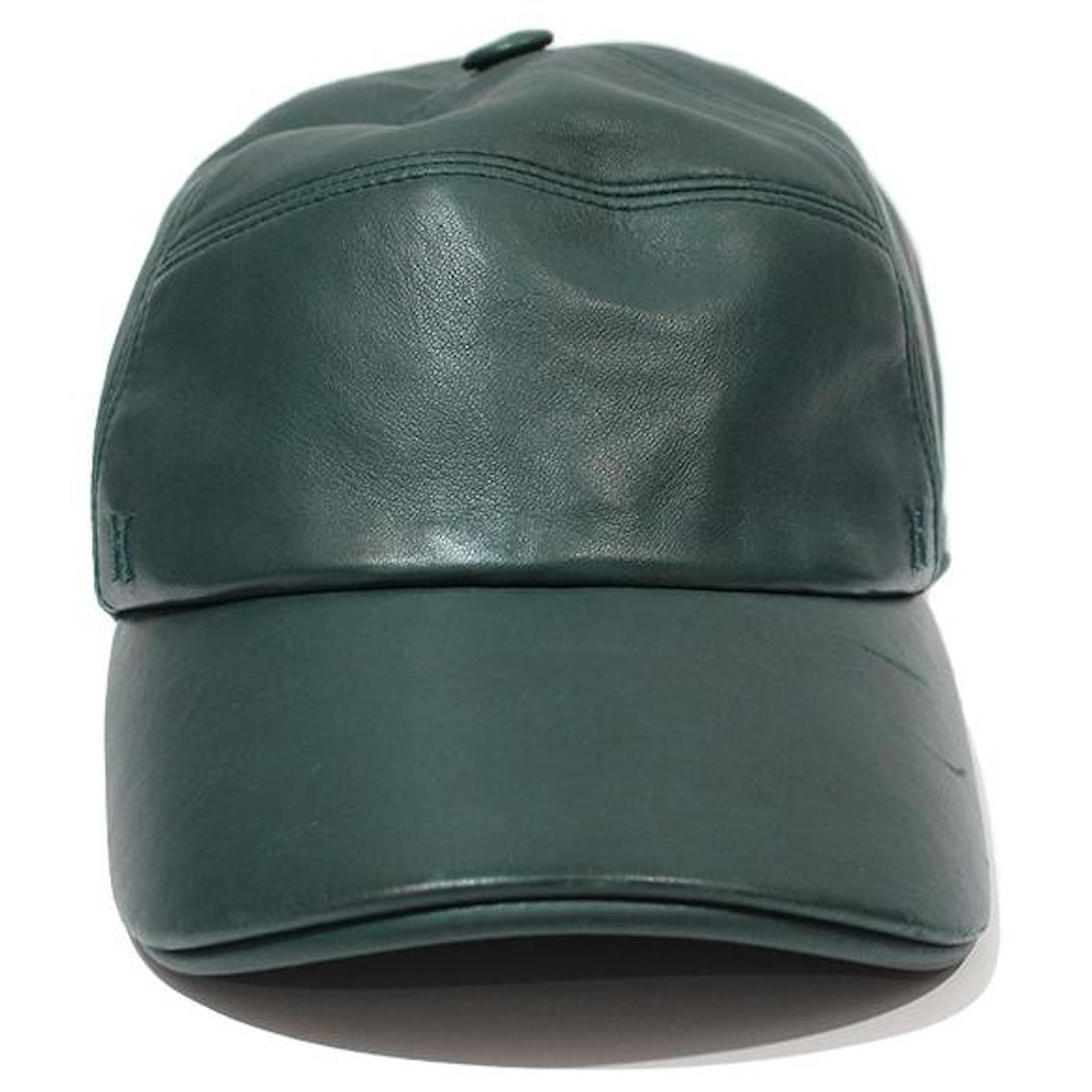 hermes leather hat