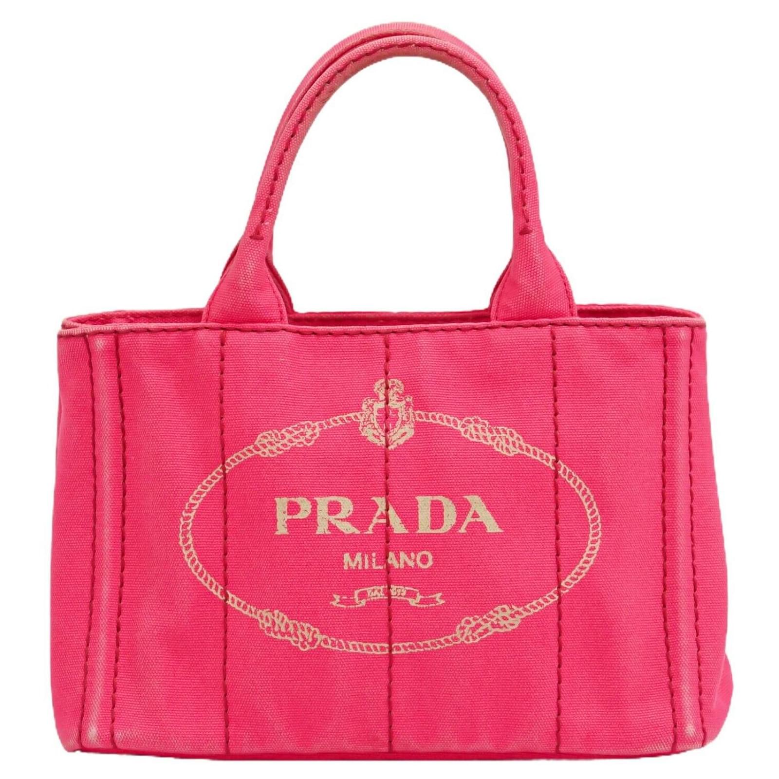 Prada Canapa Pink Cloth ref.567228 - Joli Closet