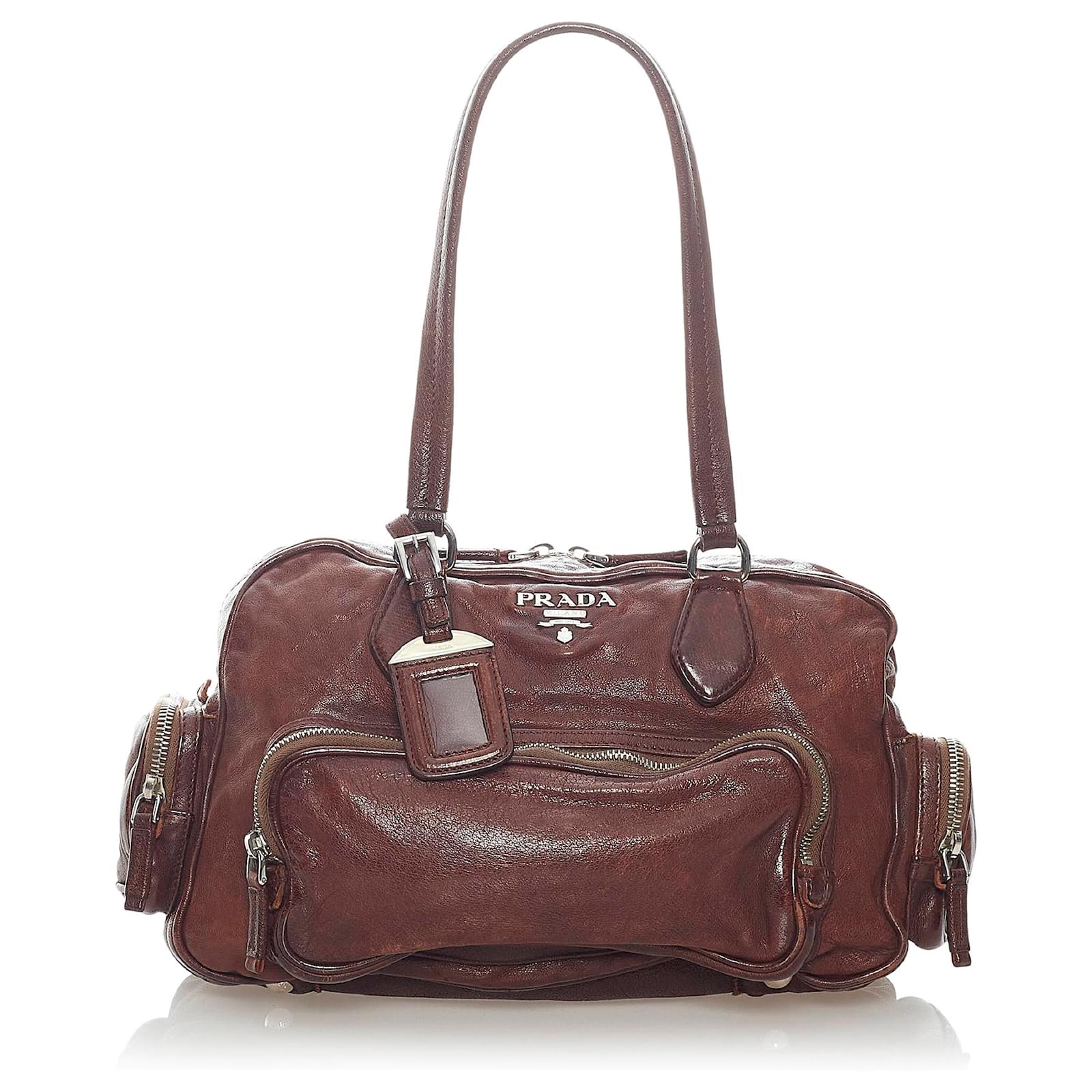 dark brown prada bag