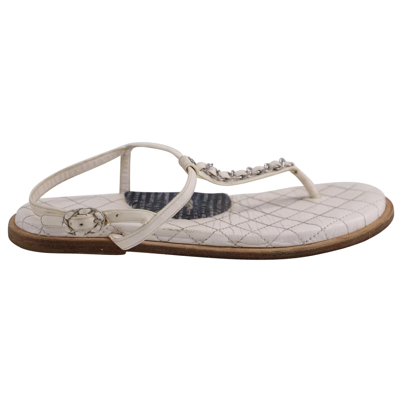 Chanel Suede Thong Sandals — LSC INC