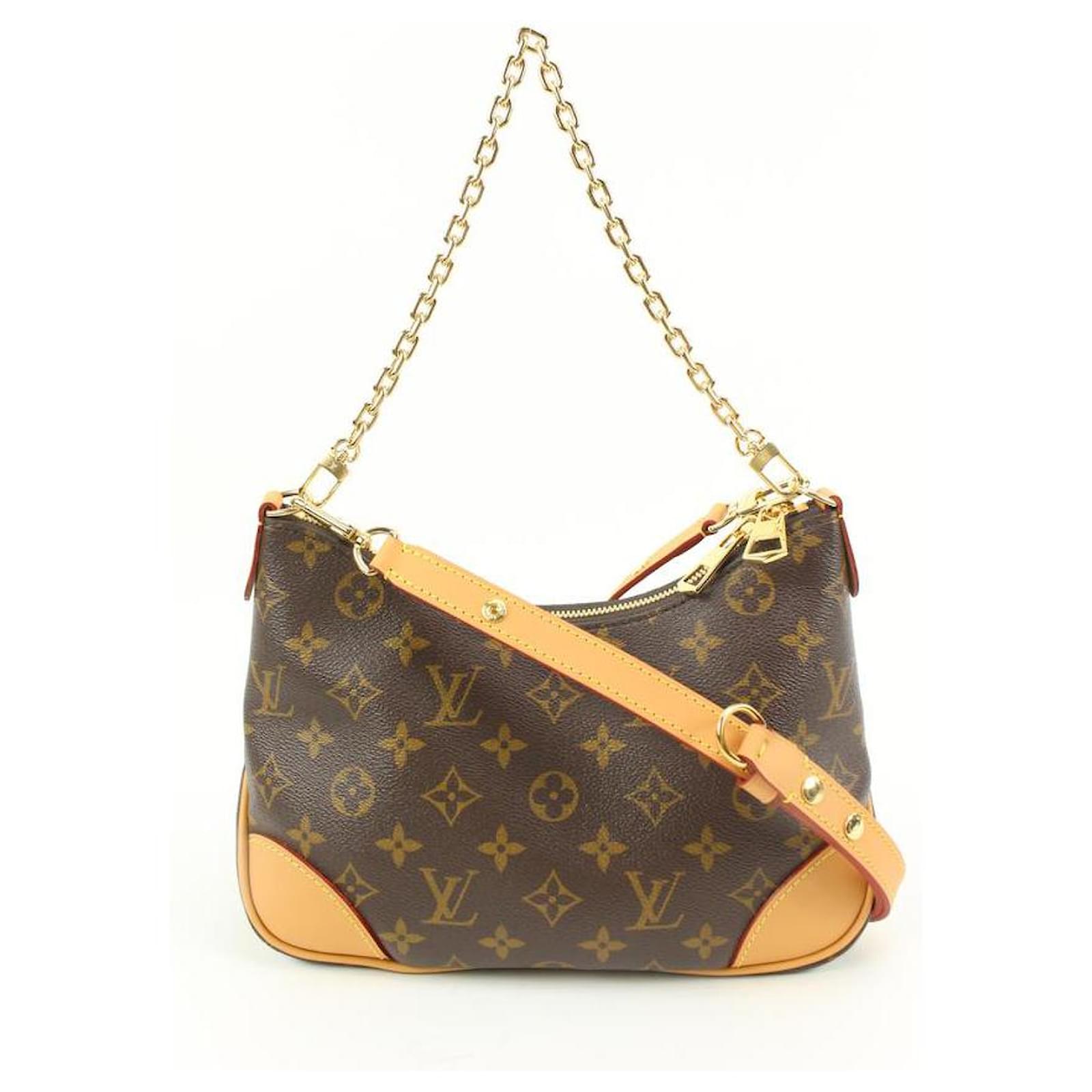 Louis Vuitton Monogram Boulogne NM Chain Hobo Crossbody Bag 33LK37S Leather  ref.568300 - Joli Closet