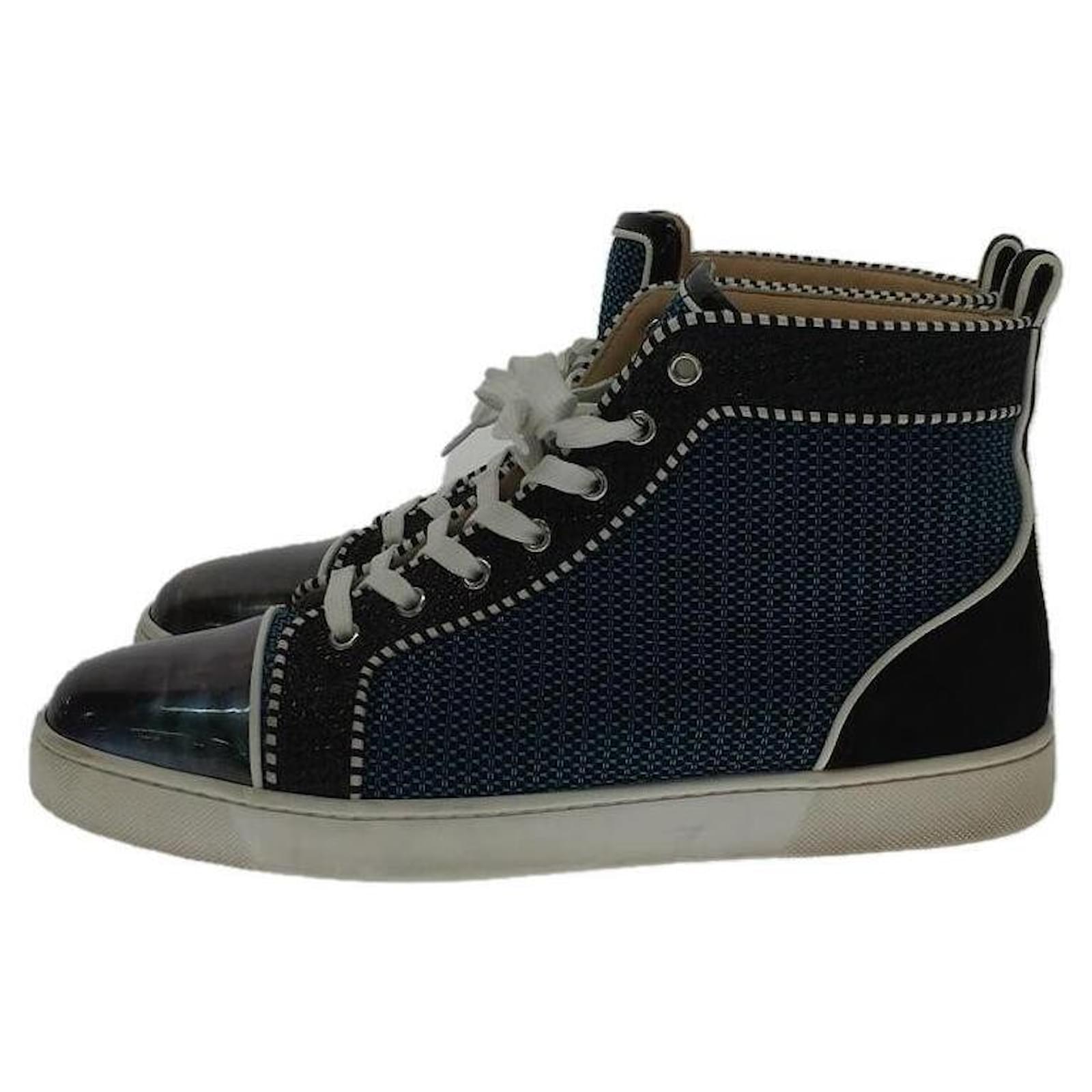 Christian Louboutin Metallic / High-top sneakers / 43 / BLU Blue