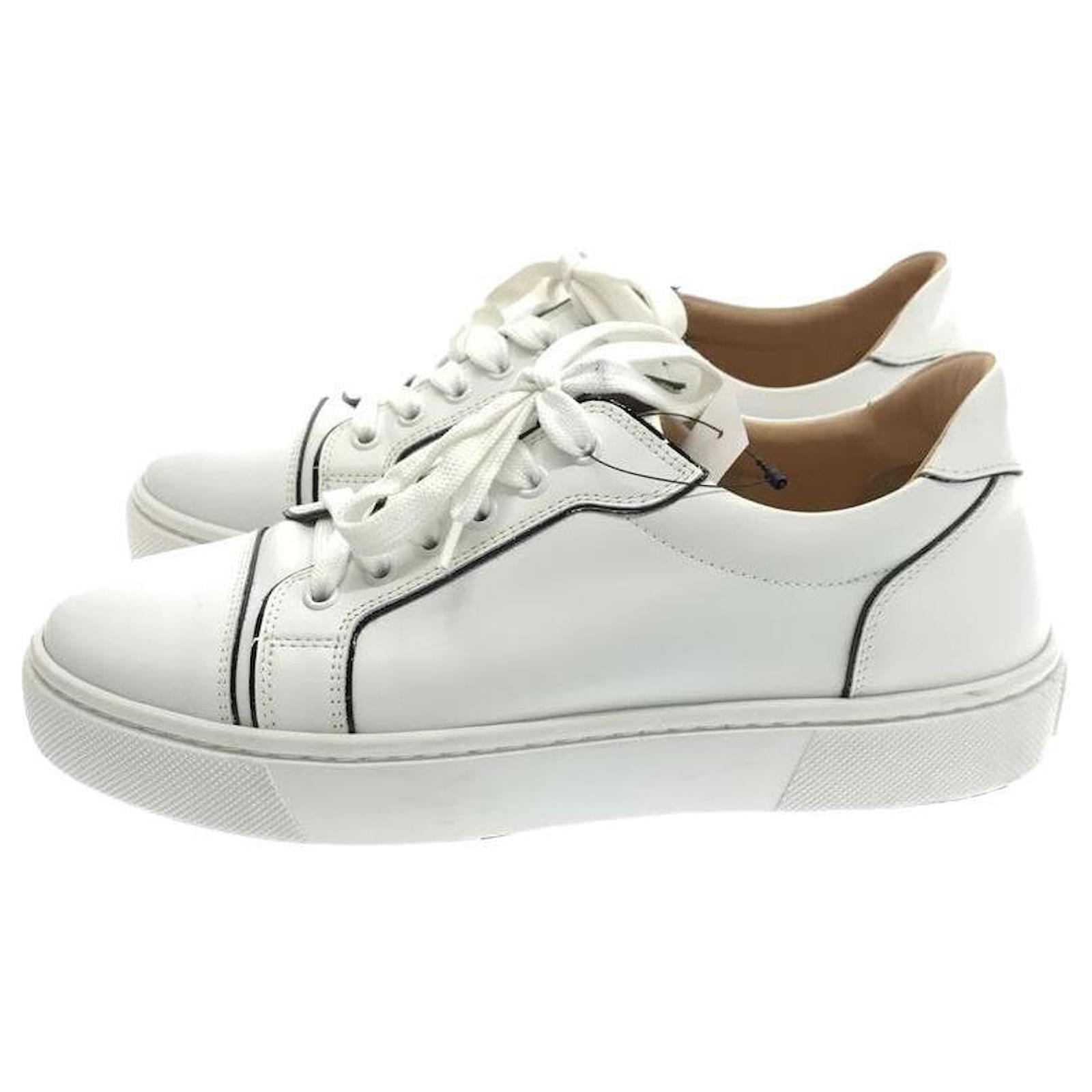 Louboutin white low hotsell