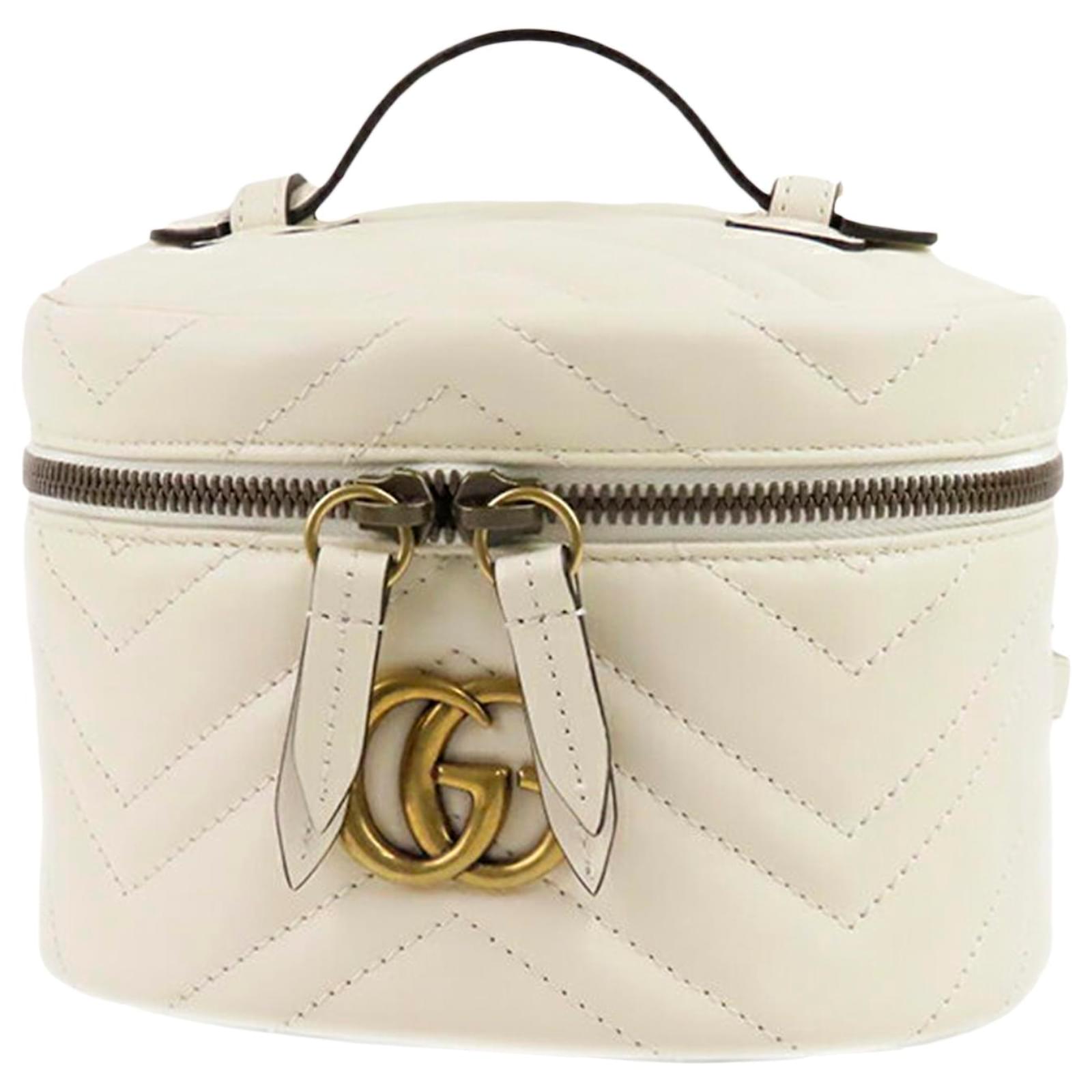 Gucci GG Marmont Small Backpack in White