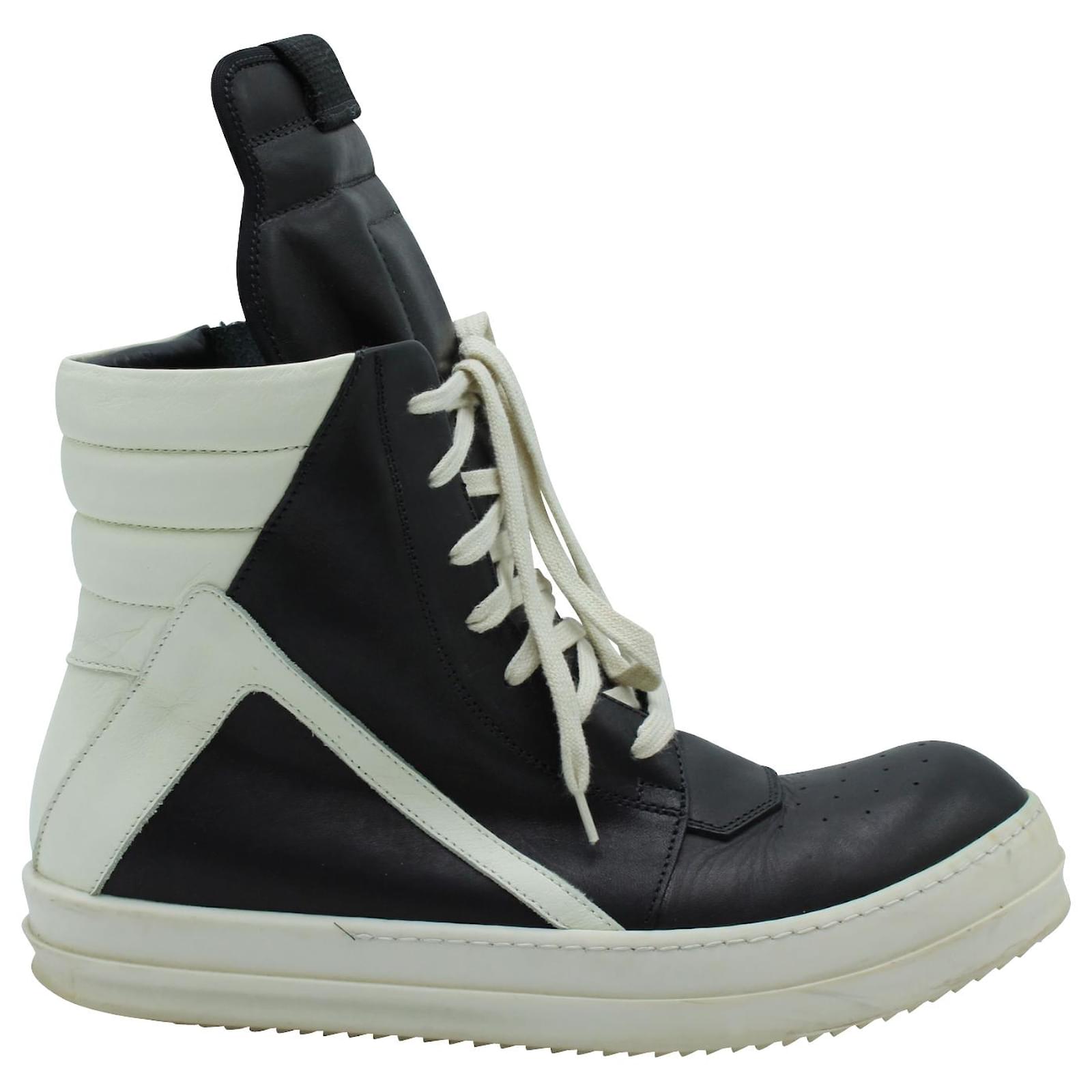 Rick Owens Geobasket Sneakers in Black Leather ref.570554 - Joli Closet