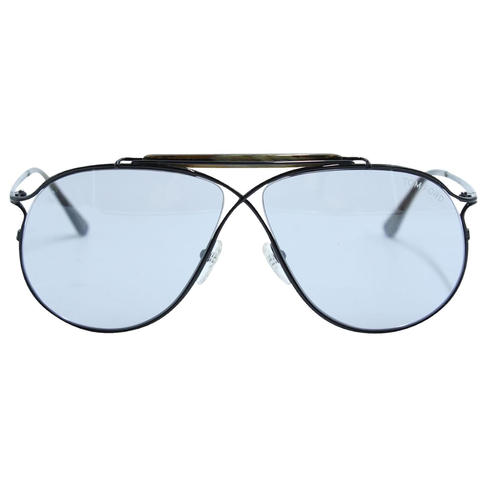 Tom Ford - Tom N.6 Sunglasses - Aviator Sunglasses - Black