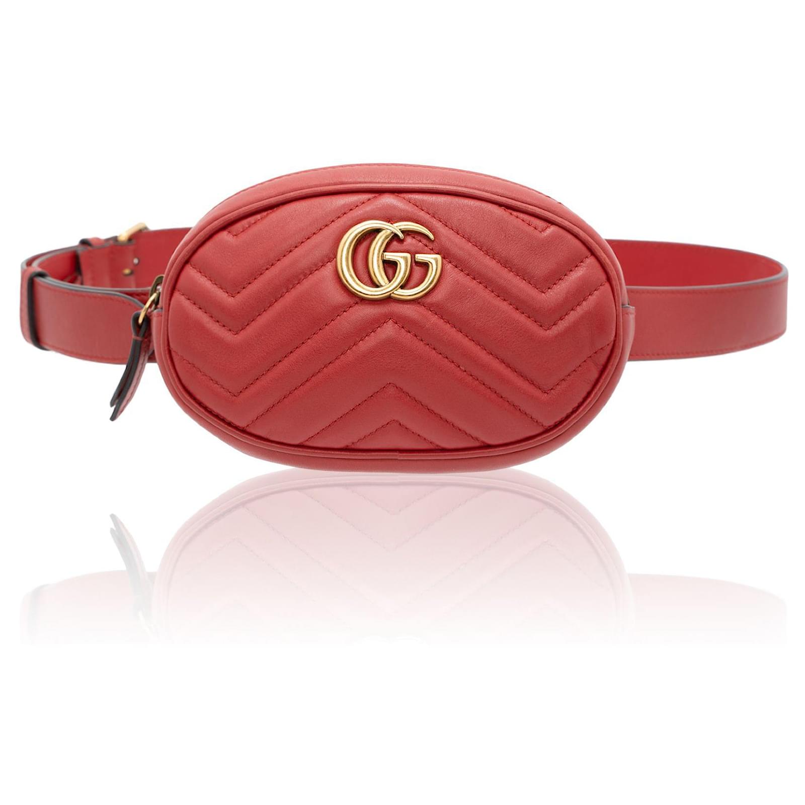 GG Marmont belt bag in black leather  GUCCI US
