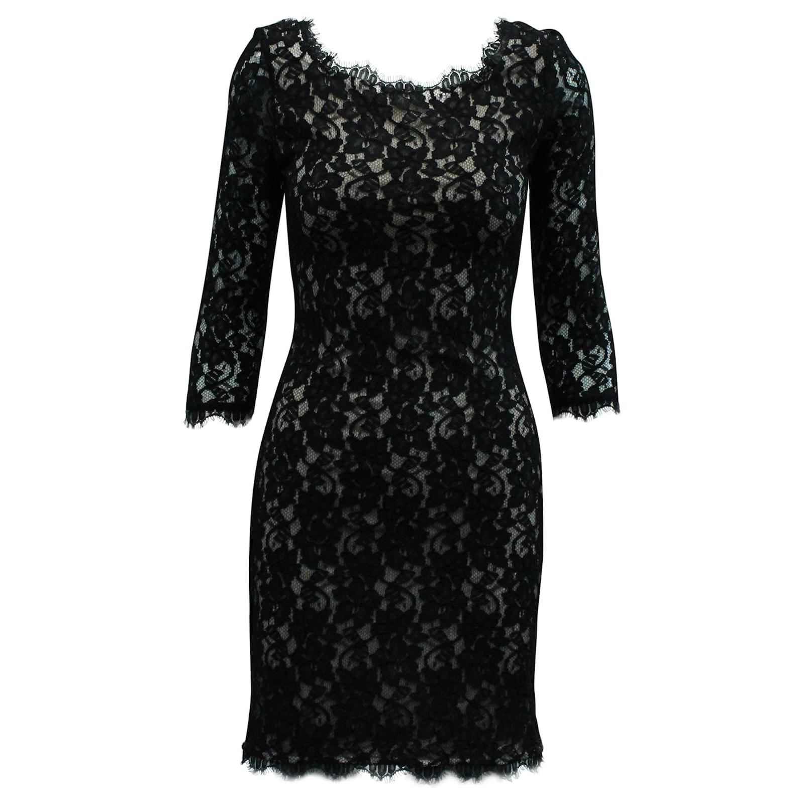 Diane Von Furstenberg Lace Long Sleeves 