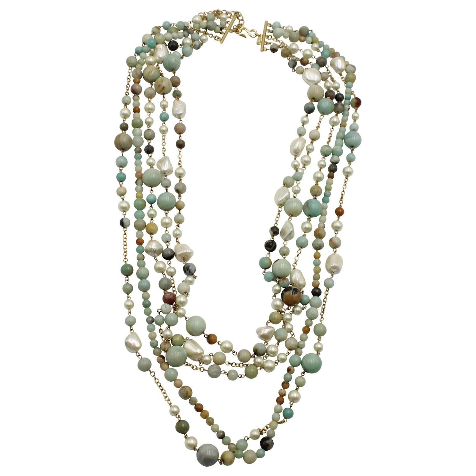 kenneth jay lane amazonite necklace