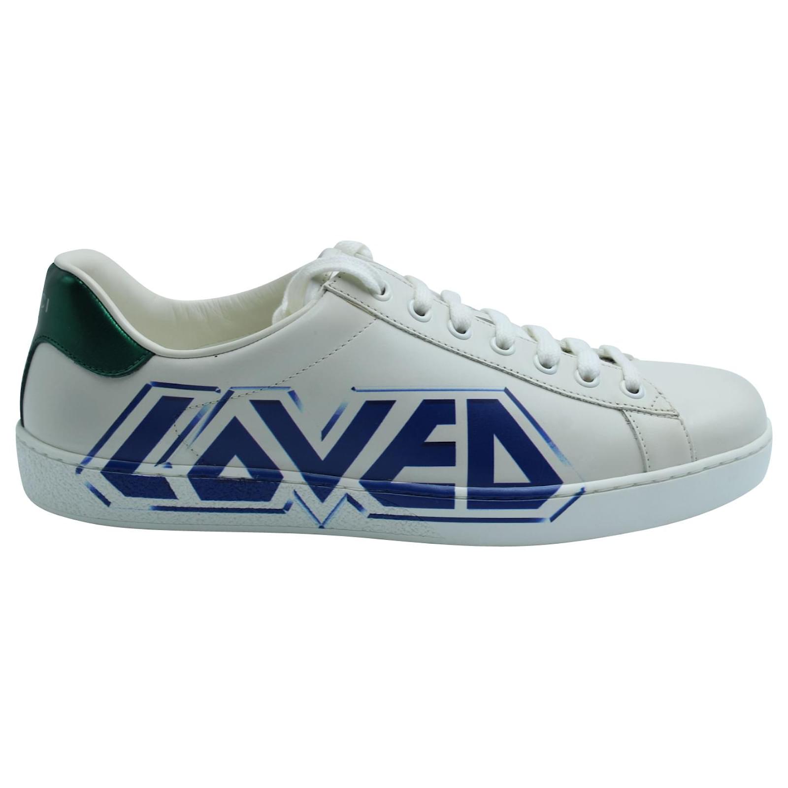 Gucci Ace Low Top Sneakers in White Leather  - Joli Closet