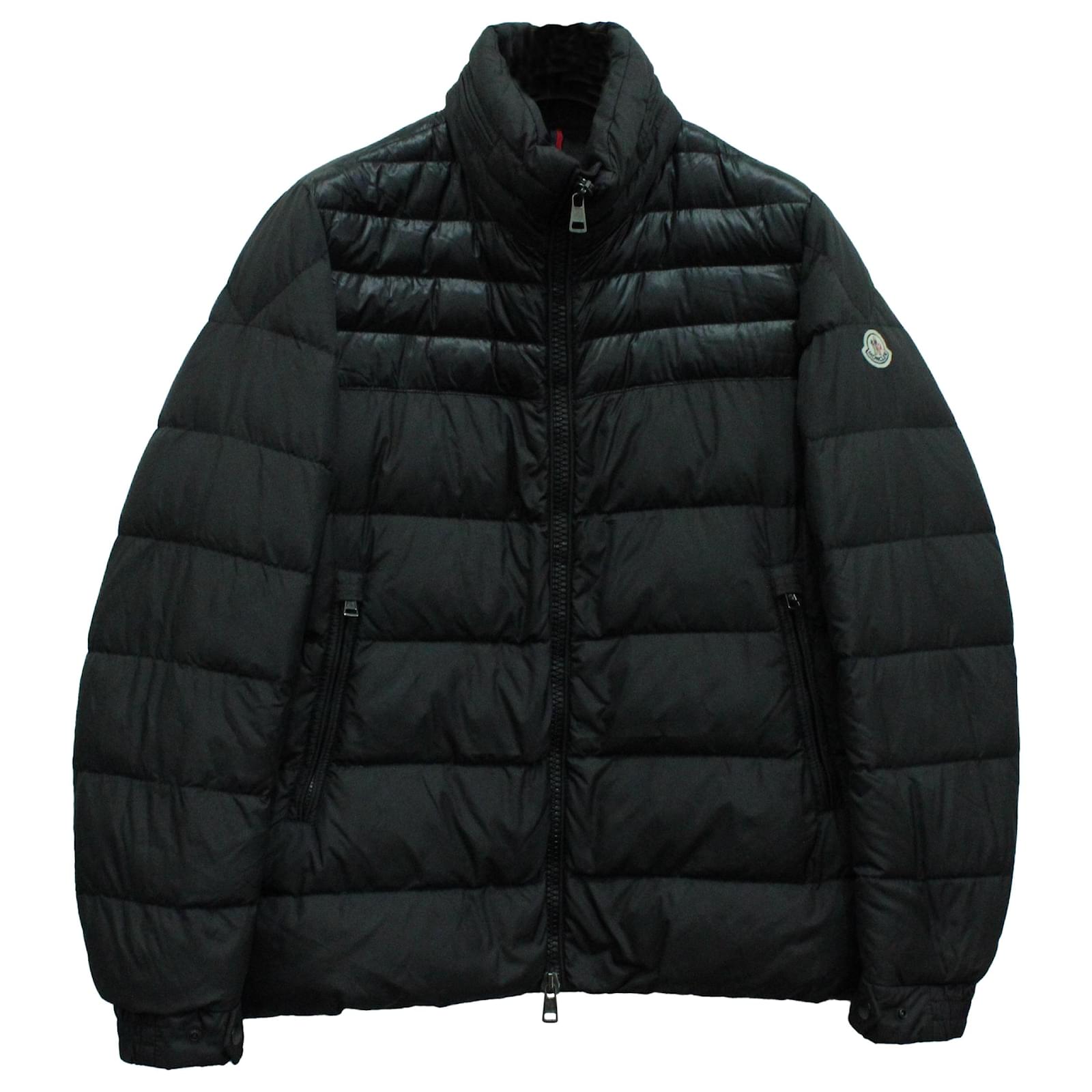 Gilet MONCLER doudoune sans manches Bormes noir brillante Capuche