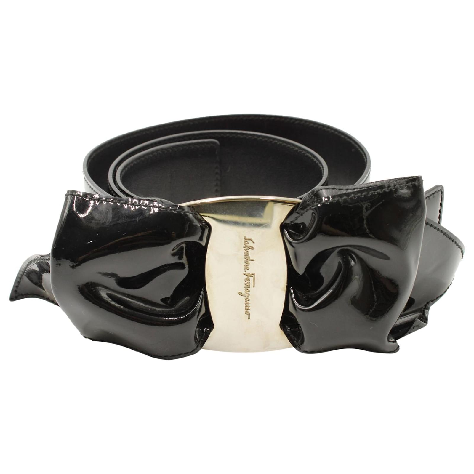 salvatore ferragamo bow belt