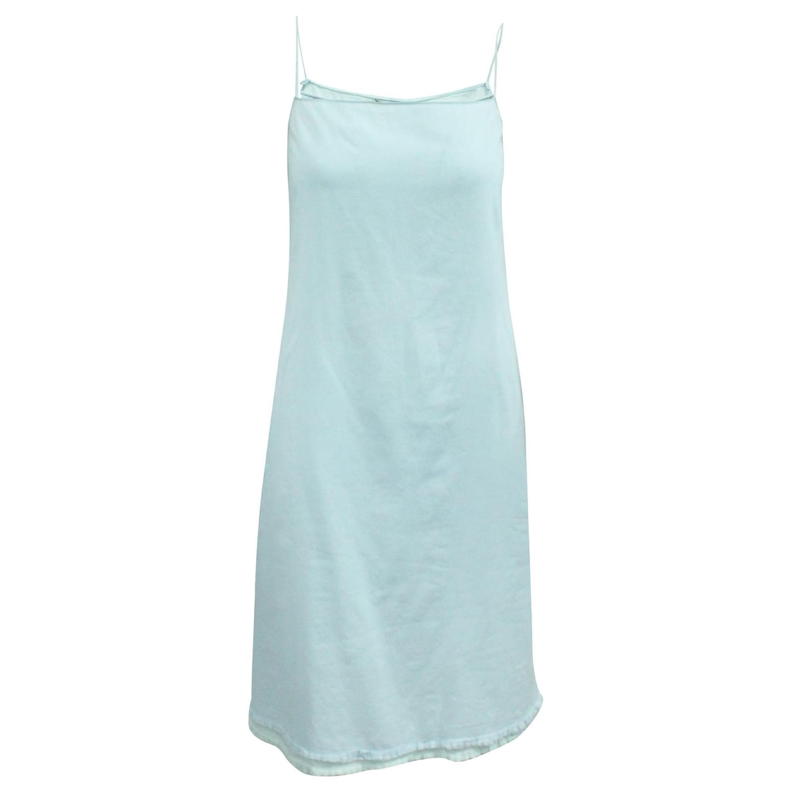 Dkny Vestido Azul Pastel Algodón  - Joli Closet