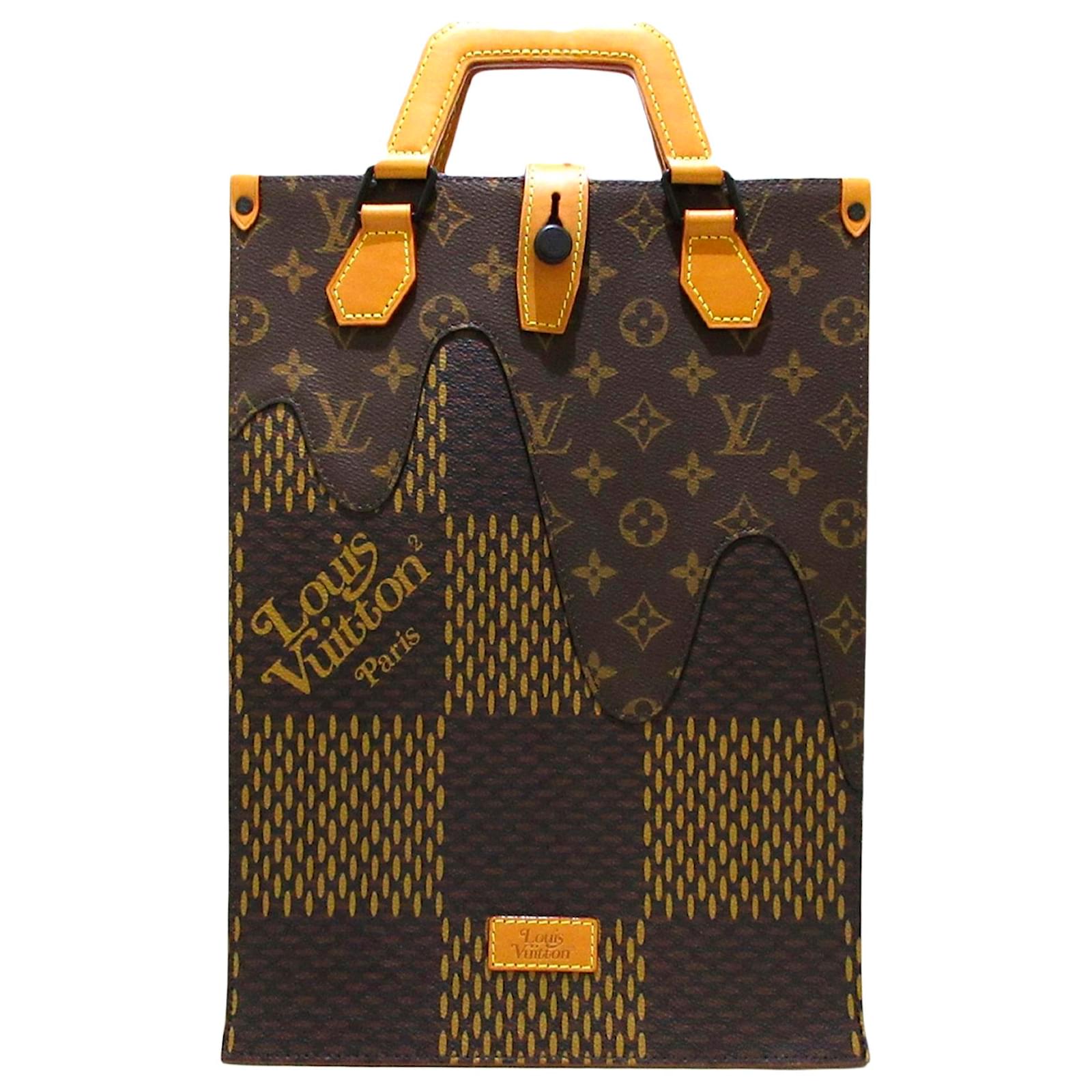 Louis Vuitton Brown LV x Nigo Giant Damier Ebene Monogram Mini Tote Bag  Cloth ref.571835 - Joli Closet