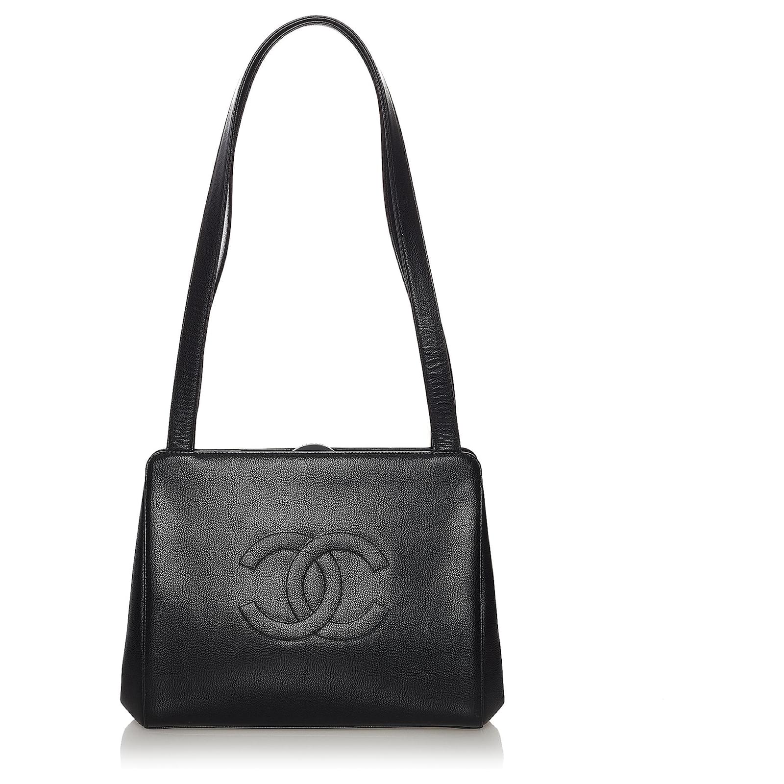 Chanel Black Caviar Leather Shoulder Bag ref.571886 Joli Closet