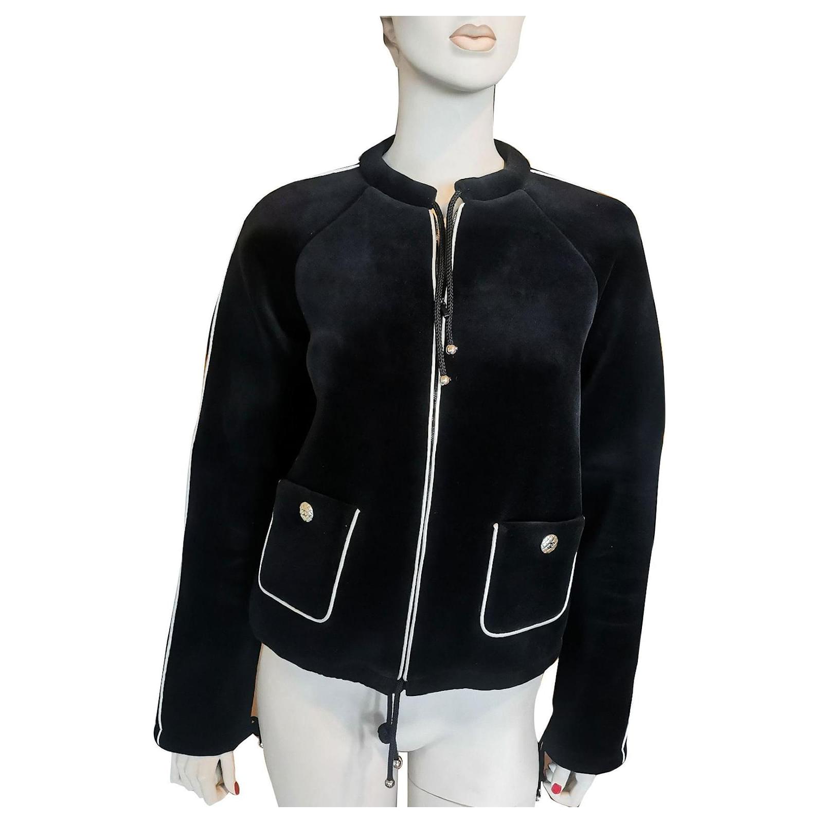 chanel velvet jacket Black ref.572223 - Joli Closet